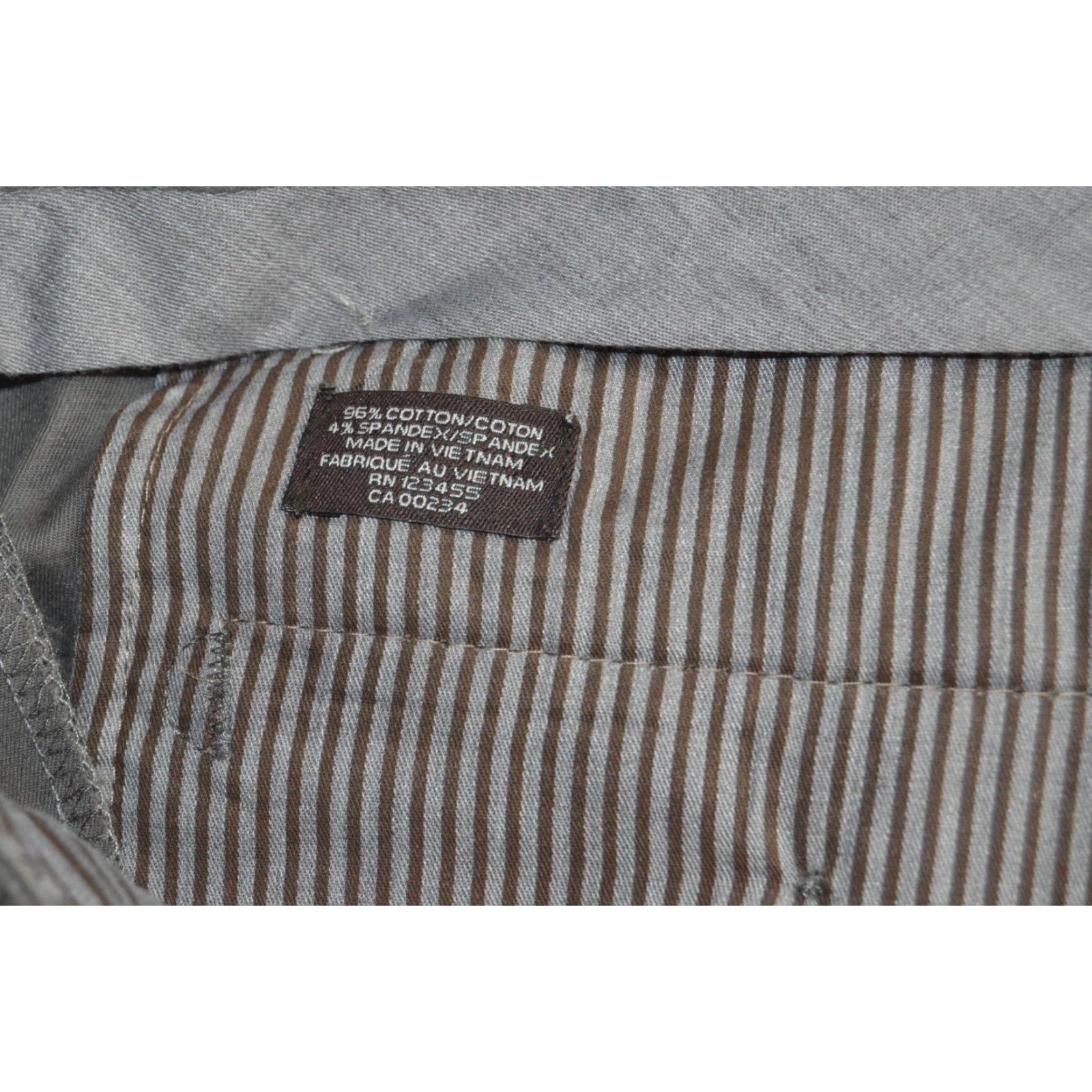 Vintage Black Brown 1826 Mens Slim Chino Pants Flat Front 38x32 Grey Casual City Preppy 5-Pocket Womens? Size US 38 / EU 54 - 7 Thumbnail