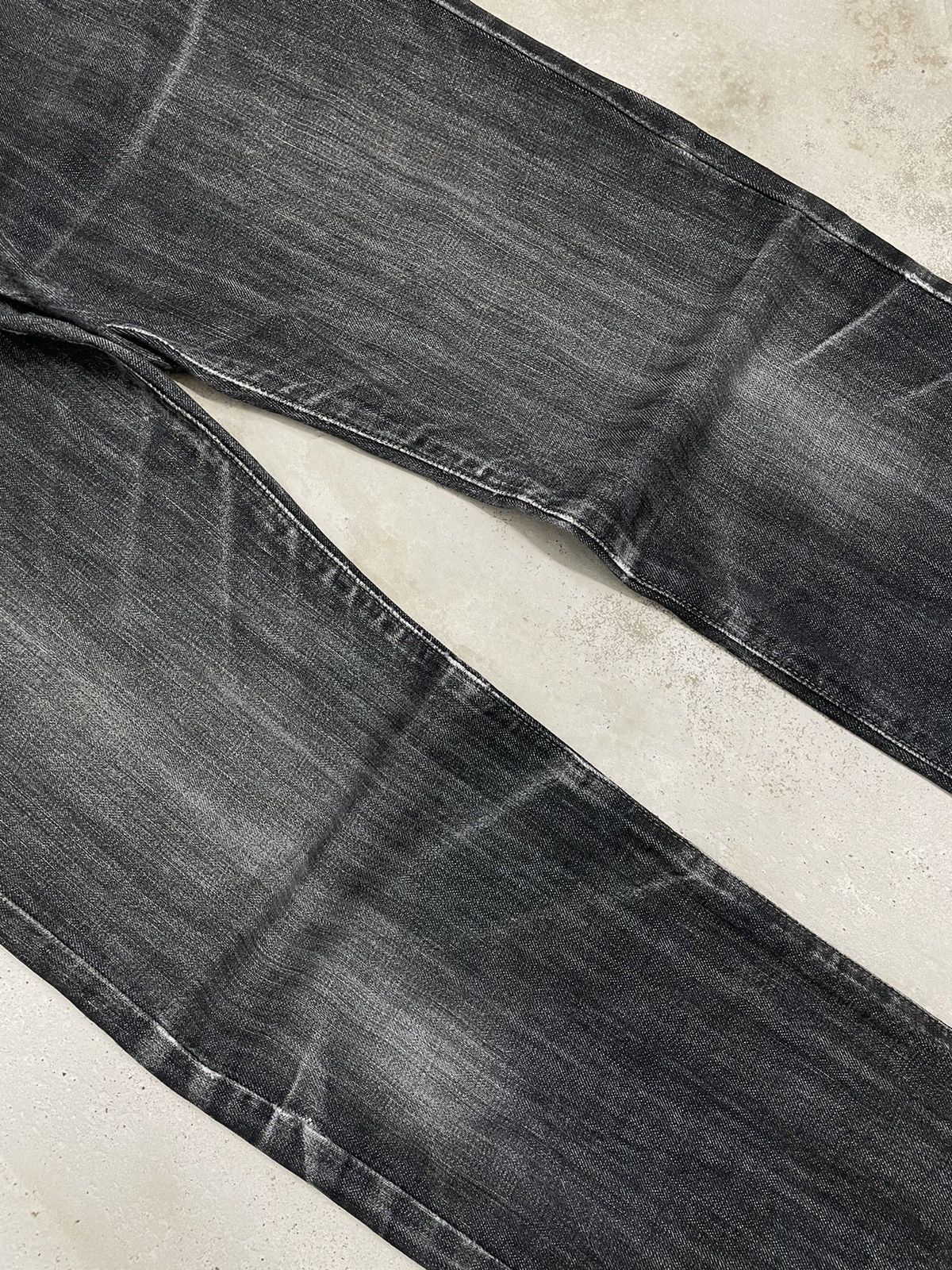 Edwin × Japanese Brand Edwin 403 International Basic Black Washed Distressed Denim Size US 32 / EU 48 - 3 Thumbnail