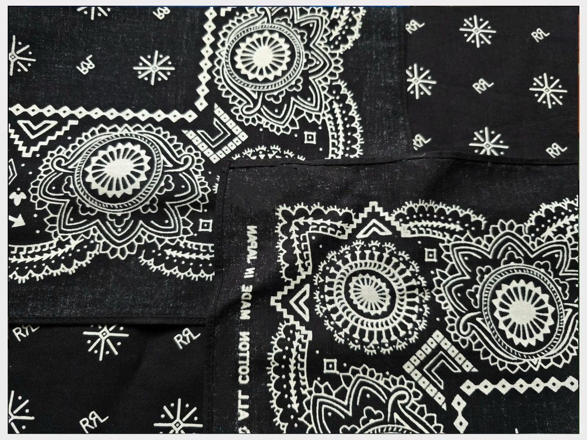 RRL Ralph Lauren RRL Bandana COTTON Scarf handkerchief Size ONE SIZE - 6 Thumbnail