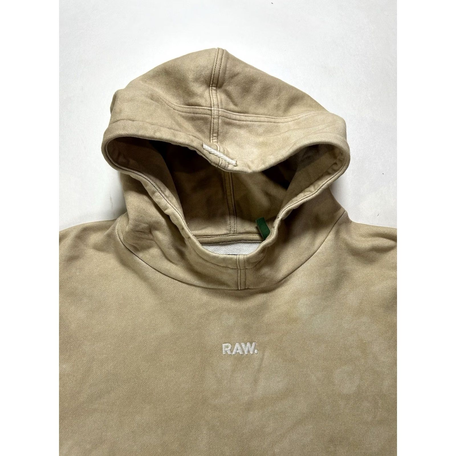 Vintage Womens Small Tan Jaden Smith G-Star RAW Cropped Graphic Hoodie Pullover Limited Size S / US 4 / IT 40 - 5 Thumbnail