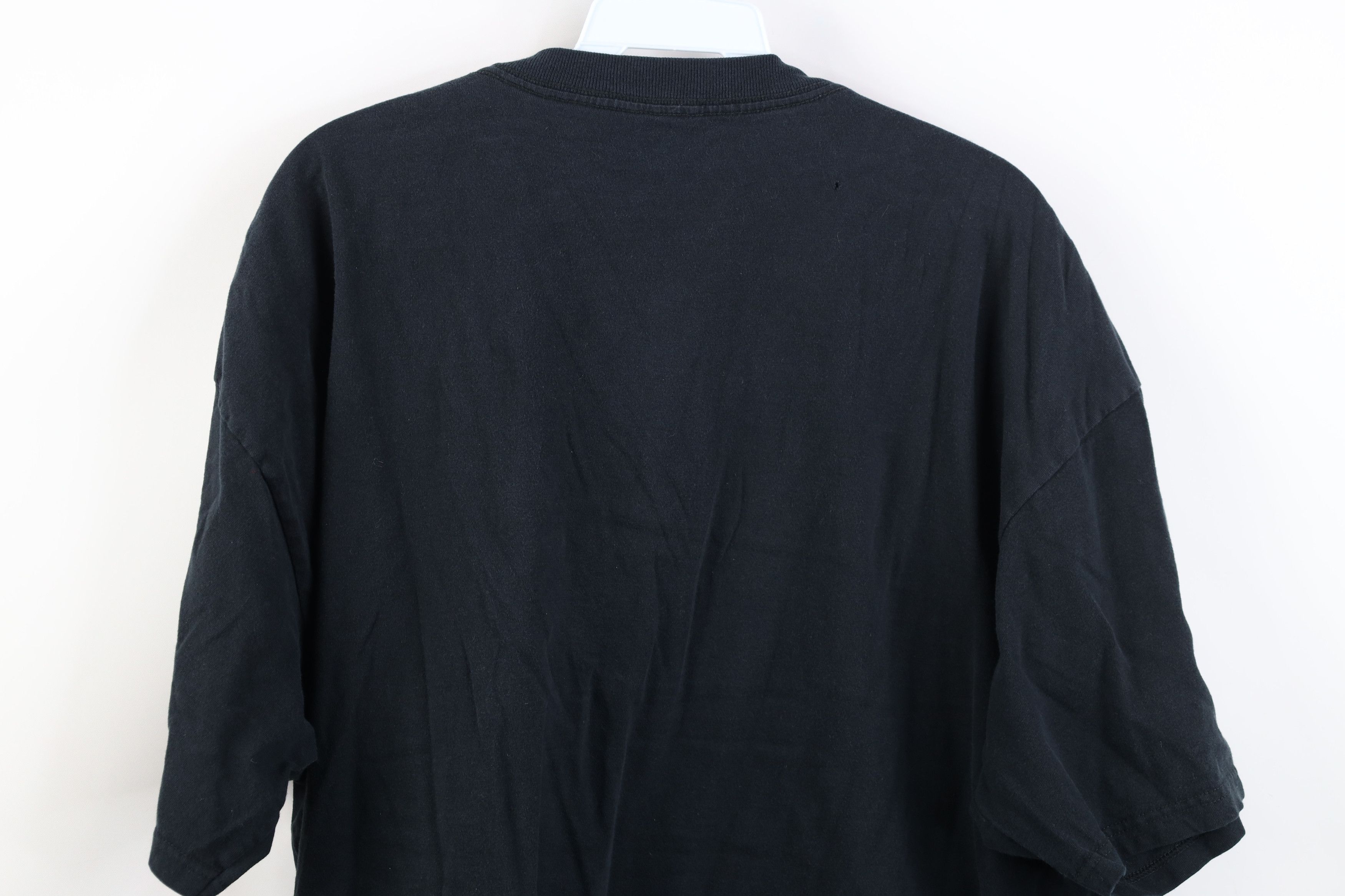 Vintage Vintage 90s Y2K Streetwear Blank Cotton T-Shirt Black Size US XL / EU 56 / 4 - 13 Thumbnail