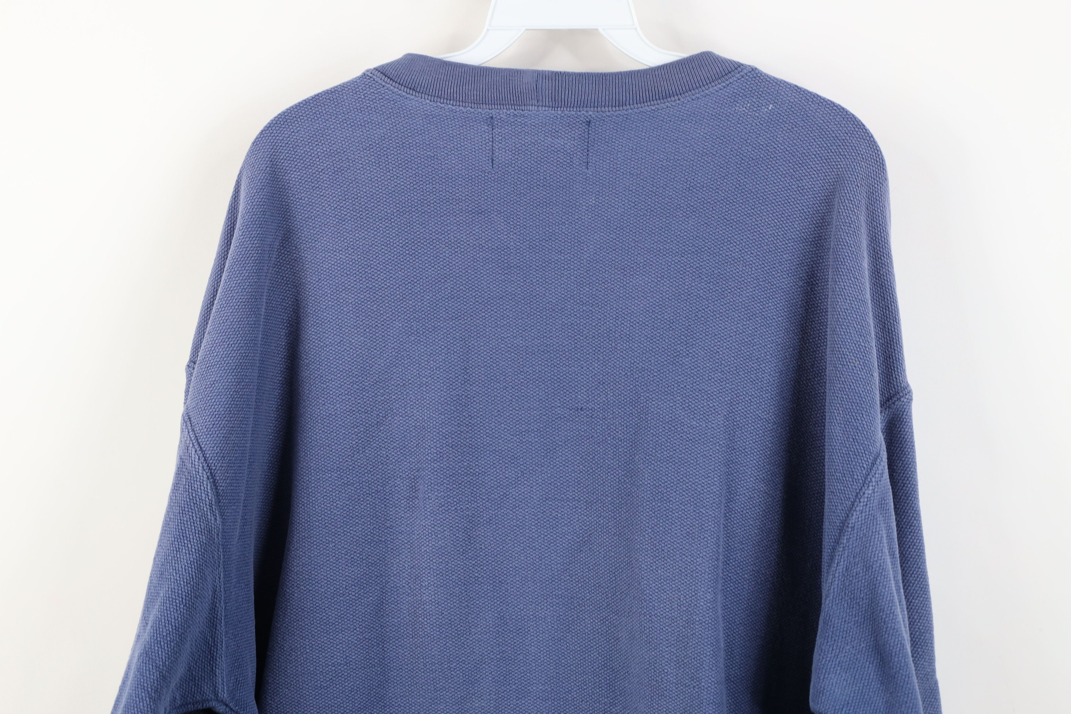 Columbia Vintage 90s Columbia Knit Heavy Thermal Sweatshirt Blue USA Size US XL / EU 56 / 4 - 14 Thumbnail