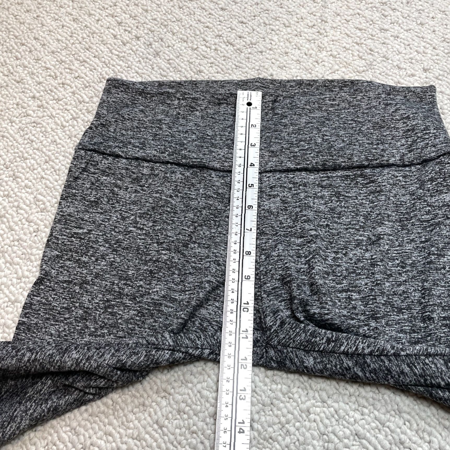 Vintage SEE YOU MONDAY Legging Yoga Pants Womens 30x26 Heather Gray Activewear Pants 30 in Gray 88% Polyester/12% Spandex Athletic Stretch Womens Size 30" / US 8 / IT 44 - 4 Thumbnail