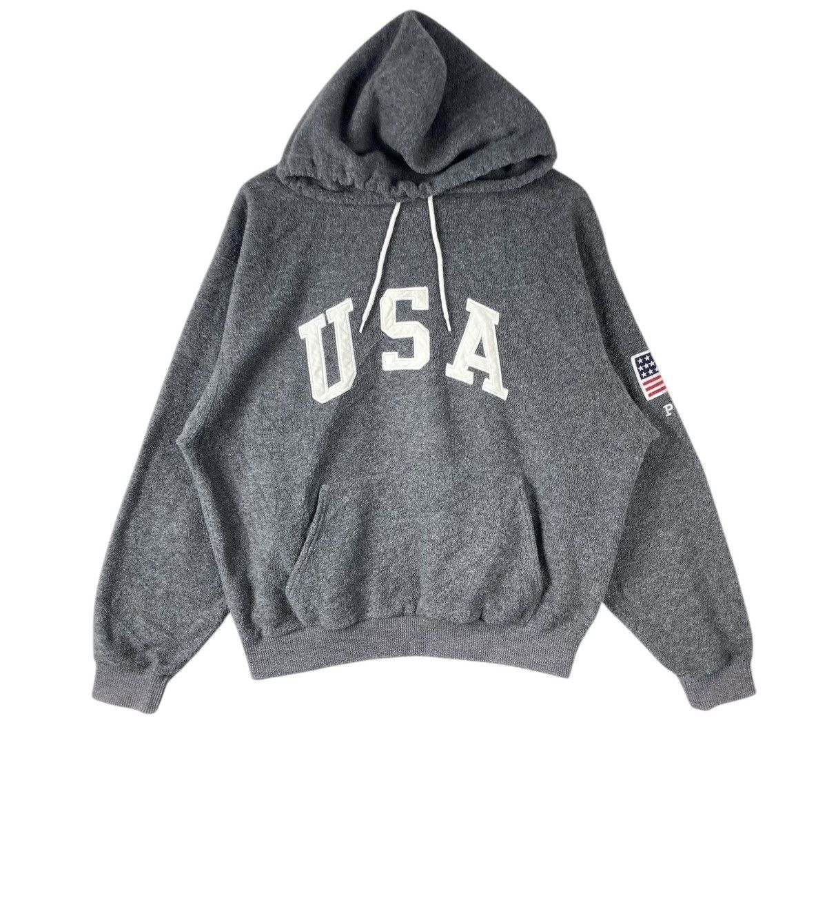 Polo Ralph Lauren × Vintage Vintage 90s Polo Sport Usa Ralph Lauren Lolife Hoodie Size US M / EU 48-50 / 2 - 1 Thumbnail