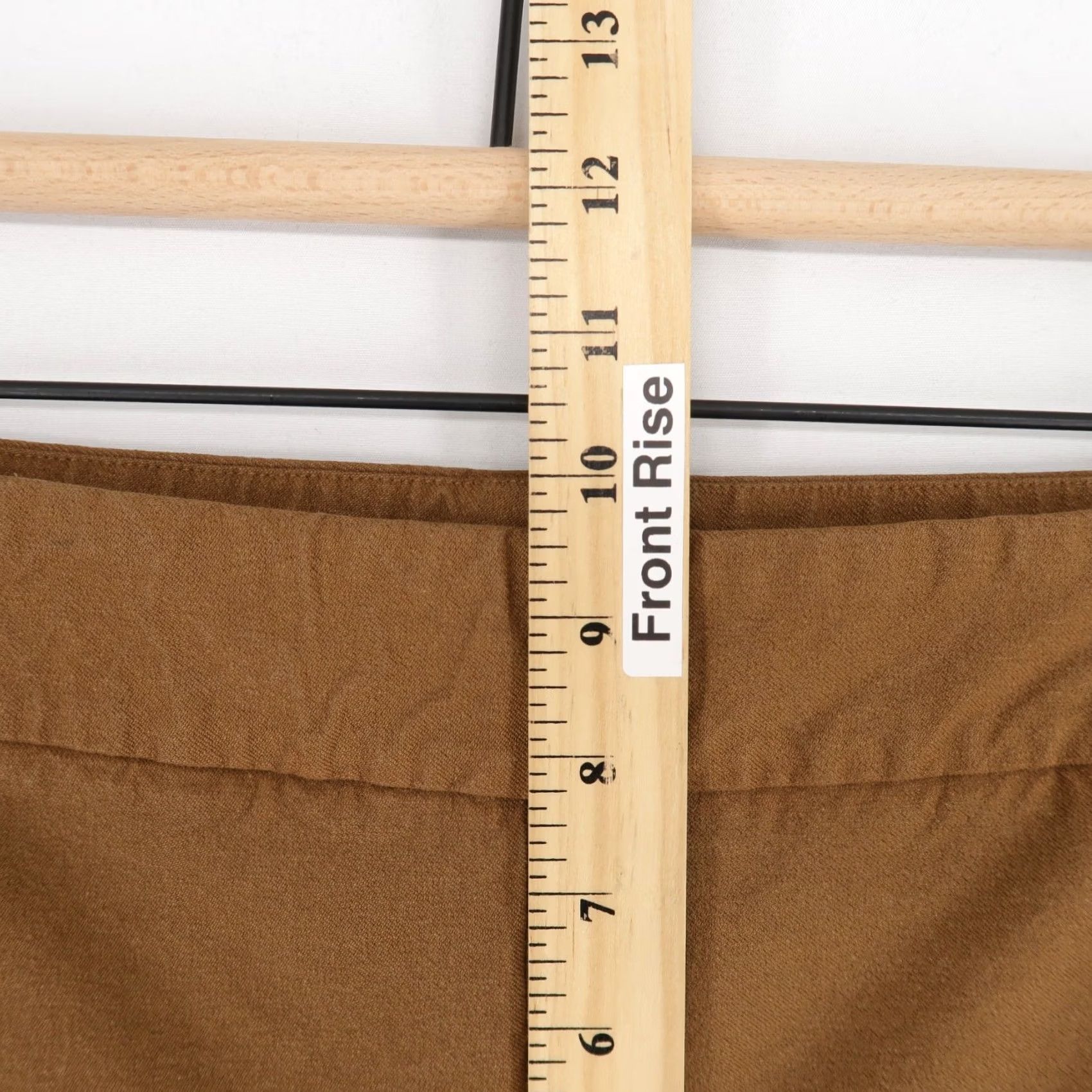 Vince Vince Pants Womens 4 Brown Side Zip Stretch Trousers Mid Rise Crop Bootcut Size 27" / US 4 / IT 40 - 5 Thumbnail