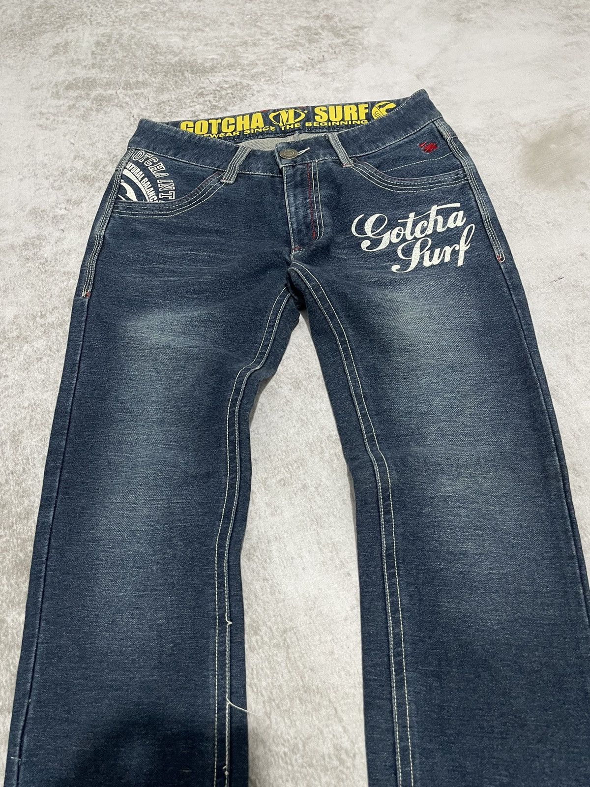 Hysteric Glamour × If Six Was Nine × Le Grande Bleu (L.G.B.) 2000s gotcha surf japan poem denim pants y2k style Size US 29 - 6 Thumbnail