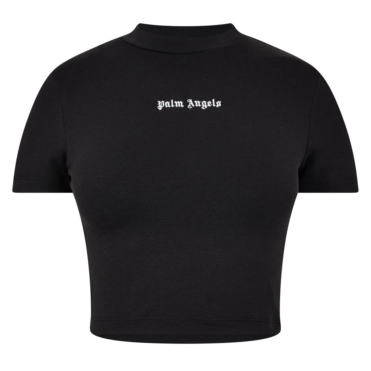 Palm Angels o1g2r1mq0325 Crop T-Shirt in Black Size L / US 10 / IT 46 - 1 Thumbnail