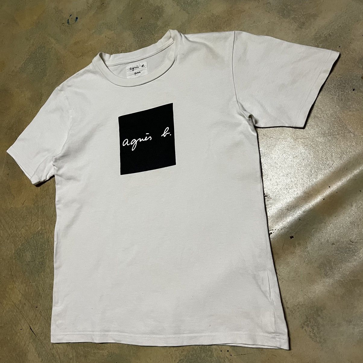 agnes b. Agnes B. X Adam et Rope Big Logo T Shirt Size US M / EU 48-50 / 2 - 2 Thumbnail