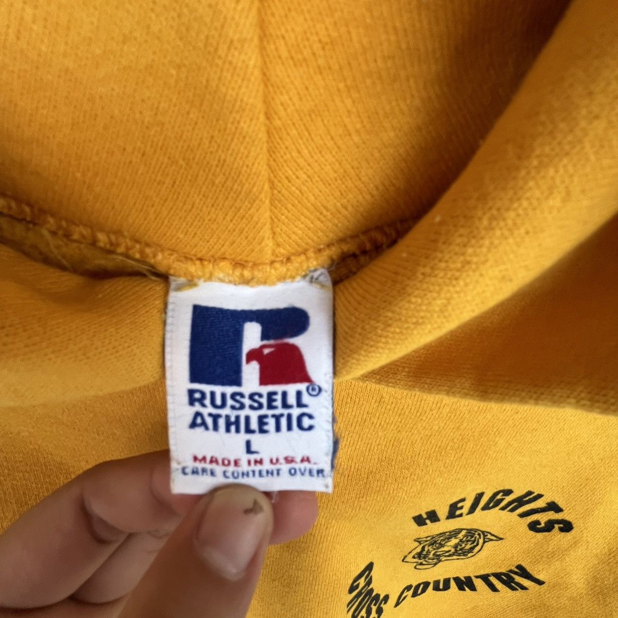 Other Vintage Russell Athletic Yellow Cross Country Hoodie Size L Size US L / EU 52-54 / 3 - 10 Thumbnail