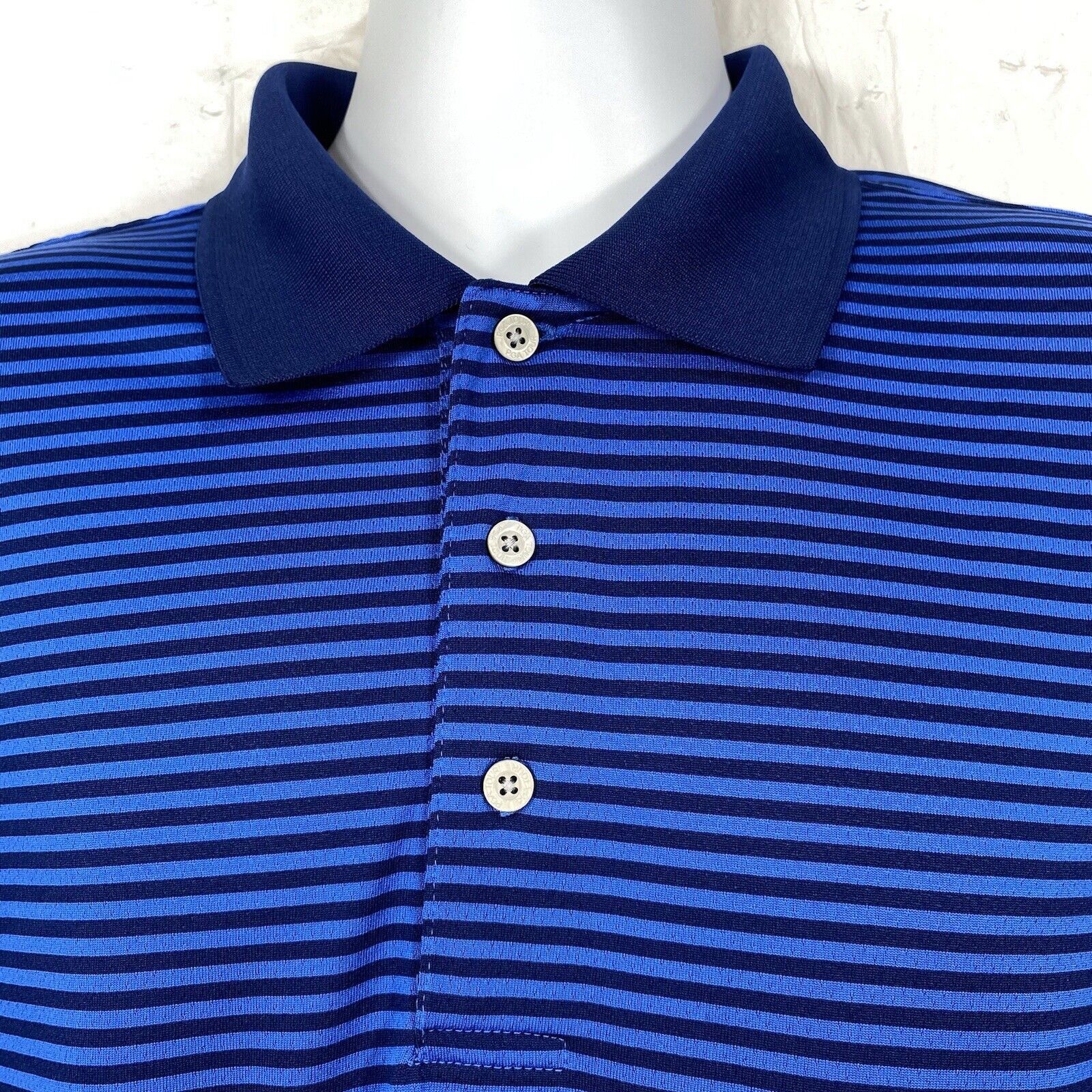 PGA Tour PGA Tour Pro Series Golf Polo Shirt Blue Striped Athletic XL Size US XL / EU 56 / 4 - 2 Thumbnail