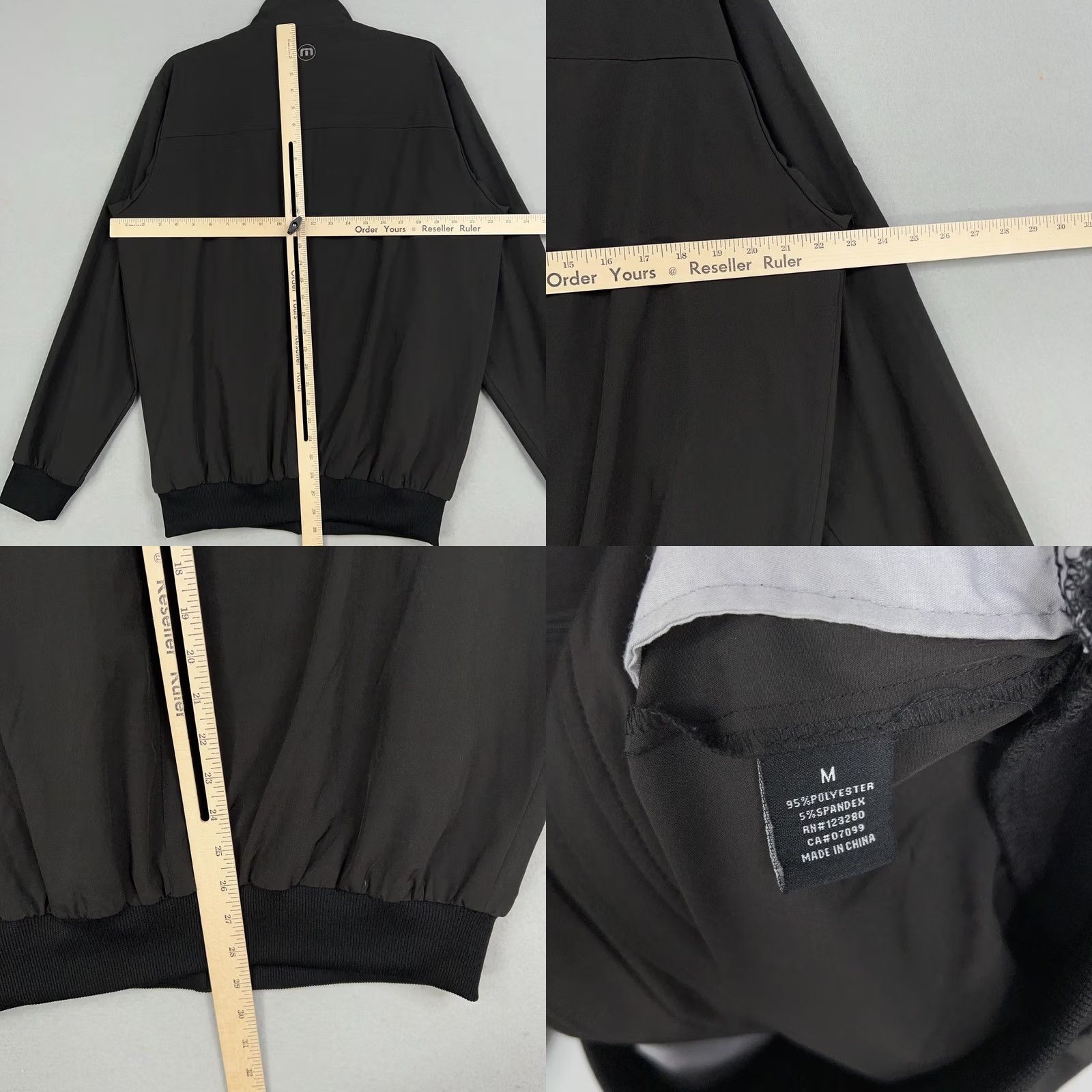 TravisMathew Travis Mathew Jacket Mens M Black Full Zip Windbreaker Golf Minimal Active Size US M / EU 48-50 / 2 - 8 Thumbnail