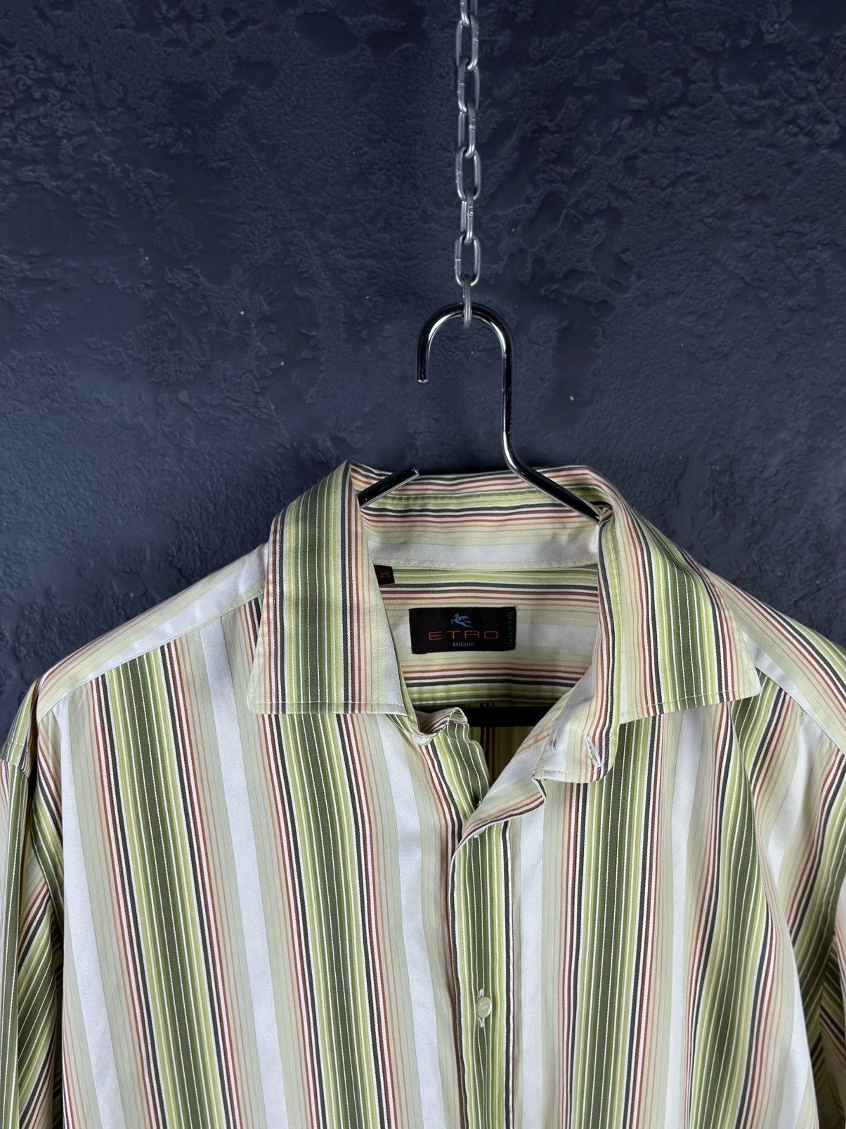 Etro × Vintage X2! Etro Vintage Striped Shirt Size US XL / EU 56 / 4 - 7 Thumbnail