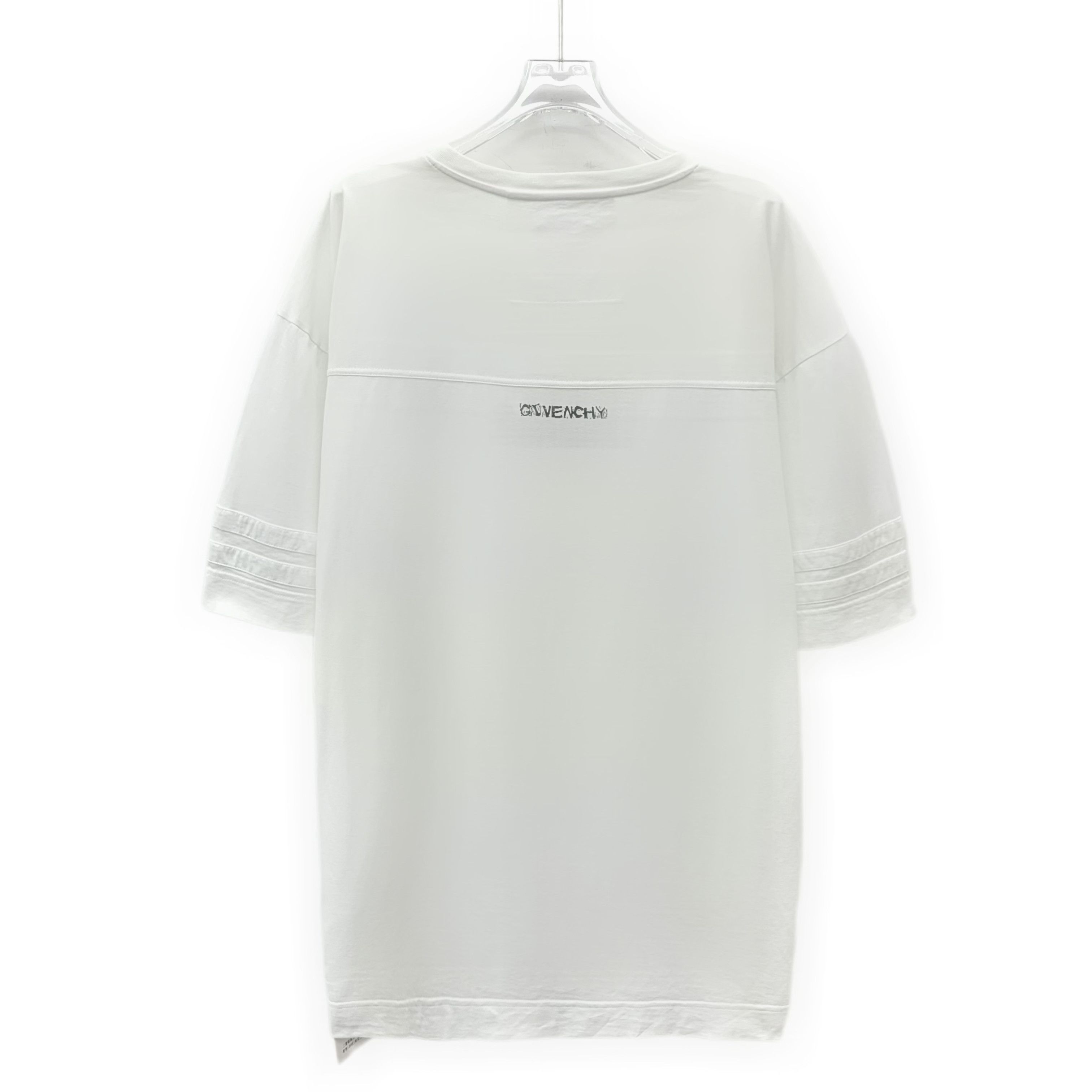 Givenchy Givenchy Logo Print Cotton T-Shirt White (XL) Size US XL / EU 56 / 4 - 2 Thumbnail