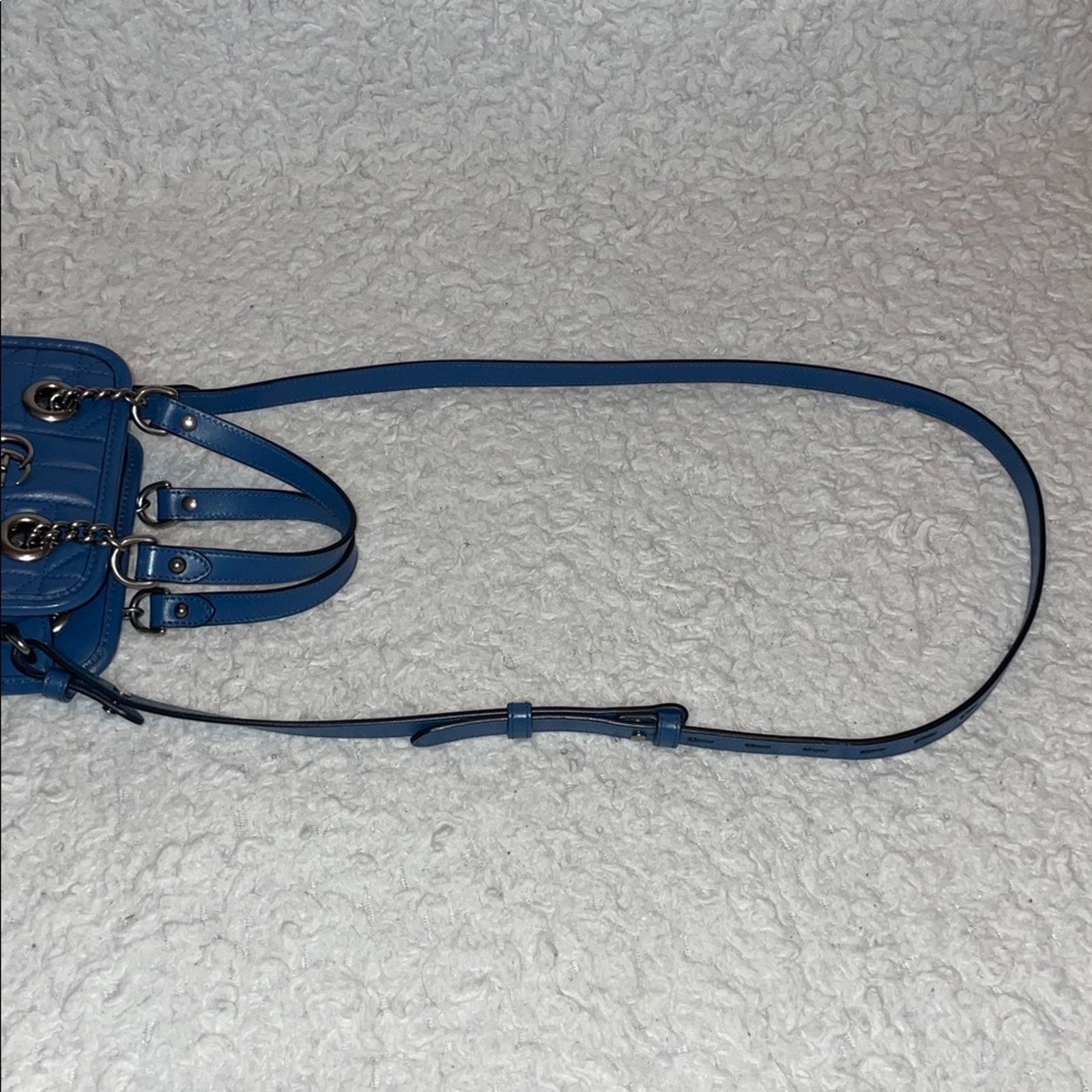 Gucci Gucci GG Marmont Matelassé Blue Crossbody 696123 Size ONE SIZE - 6 Thumbnail