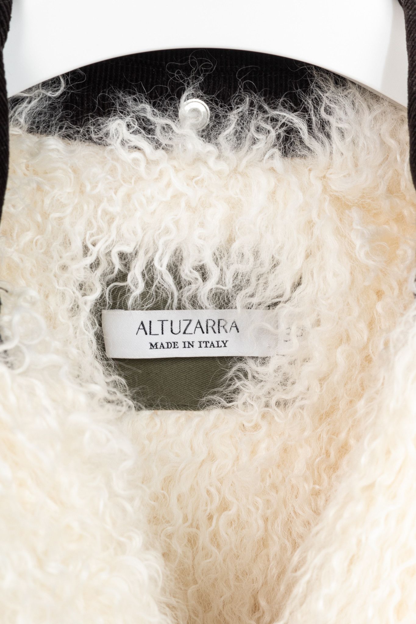Altuzarra Altuzarra PF/15 Green Cotton Quilted Lamb-Fur Coat Size M / US 6-8 / IT 42-44 - 4 Thumbnail