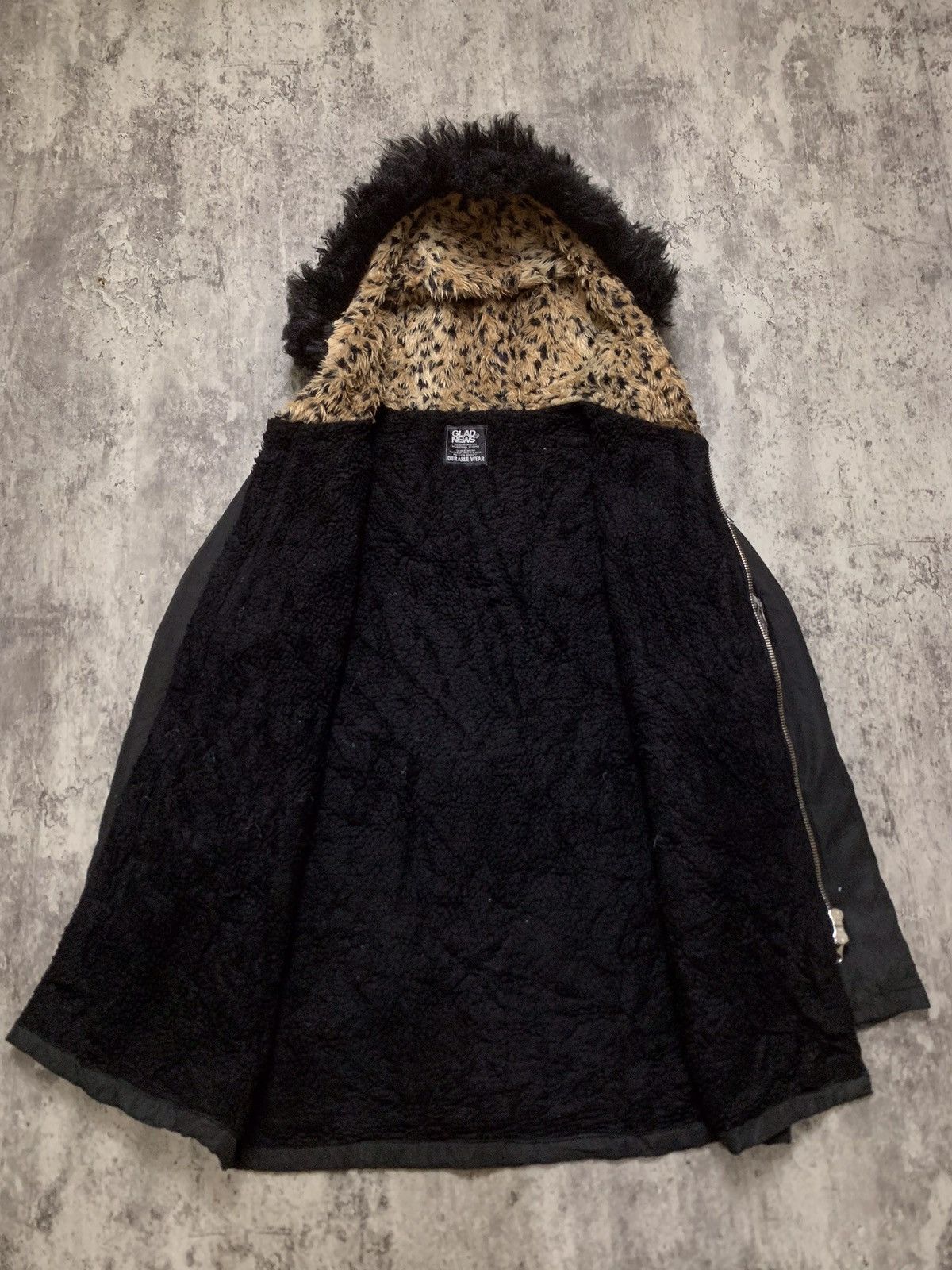 Japanese Brand Glad news Mohair Fur Parka ifsixwasnine Vkei style Size US M / EU 48-50 / 2 - 2 Thumbnail
