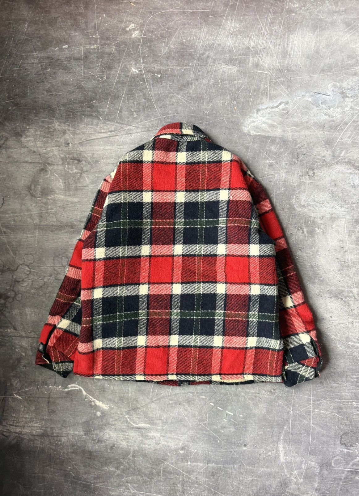 Vintage Vintage Le Jacket by Carrog Wool Flannel Jacket Shirt (M) Size US L / EU 52-54 / 3 - 2 Thumbnail