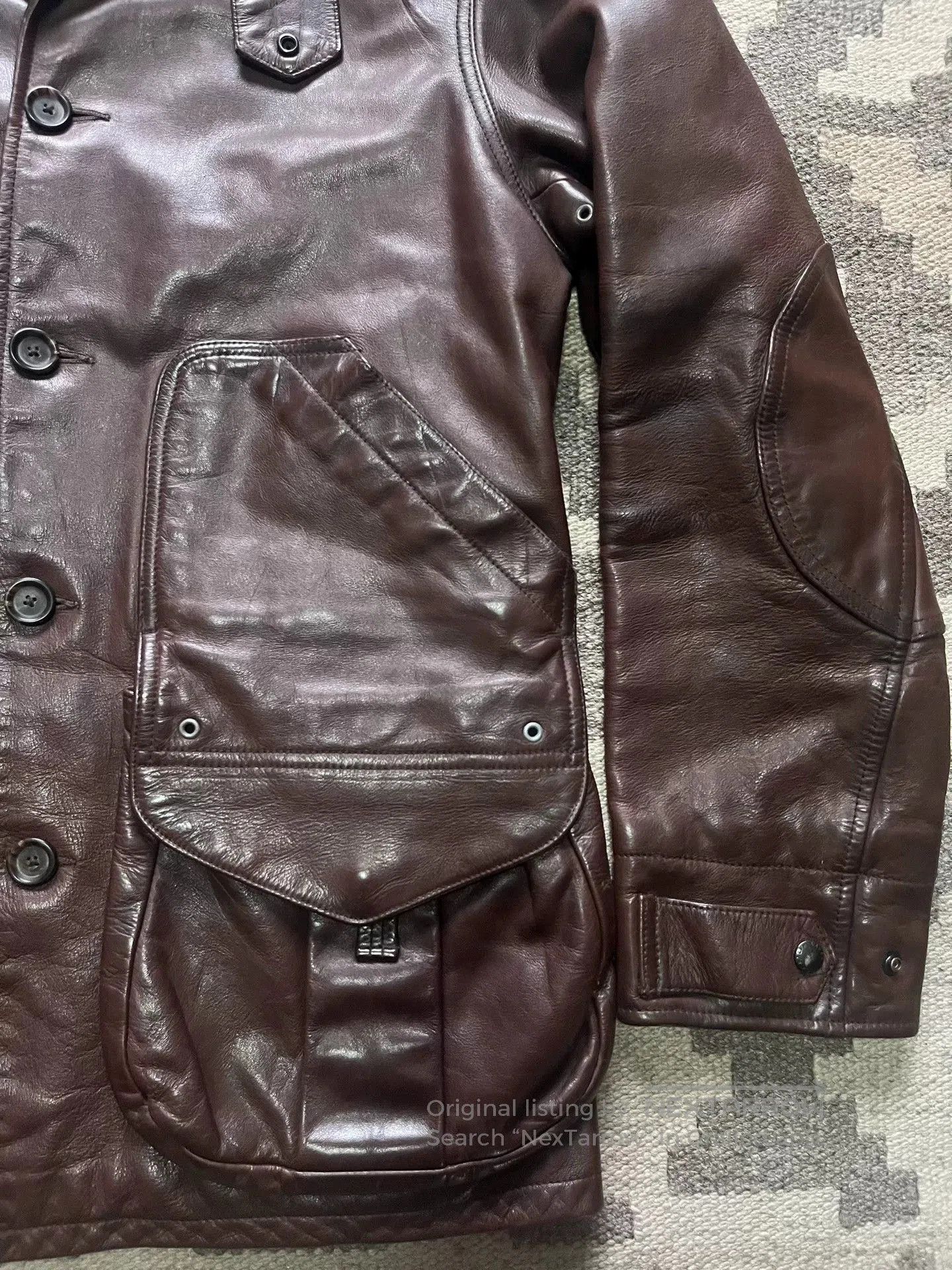 RRL Ralph Lauren Ralph Lauren RRL Leather Hunting Vest. Size US S / EU 44-46 / 1 - 4 Thumbnail