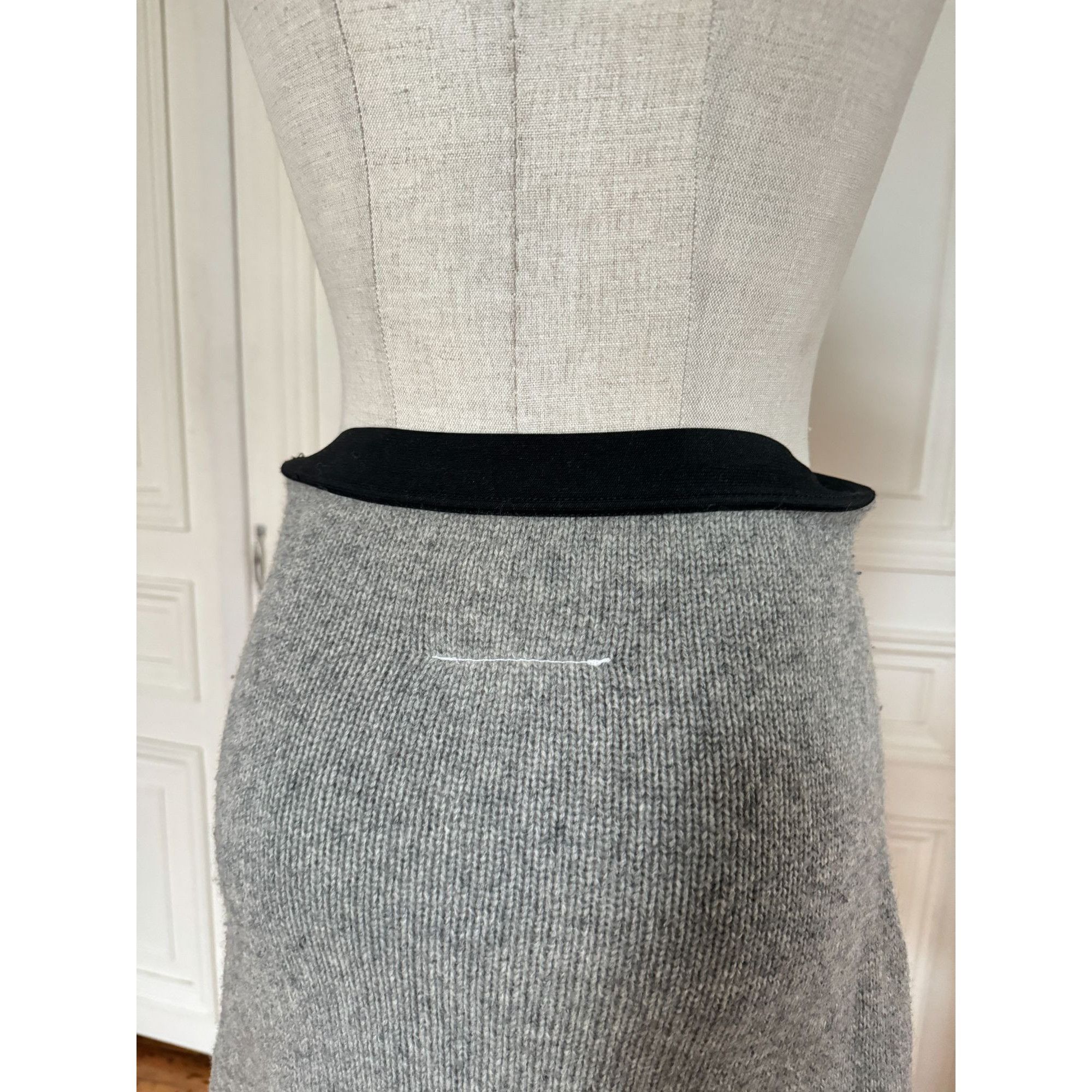 Maison Margiela 1998 Miss Deanna Grey Wool Skirt Size 27" / US 4 / IT 40 - 4 Thumbnail