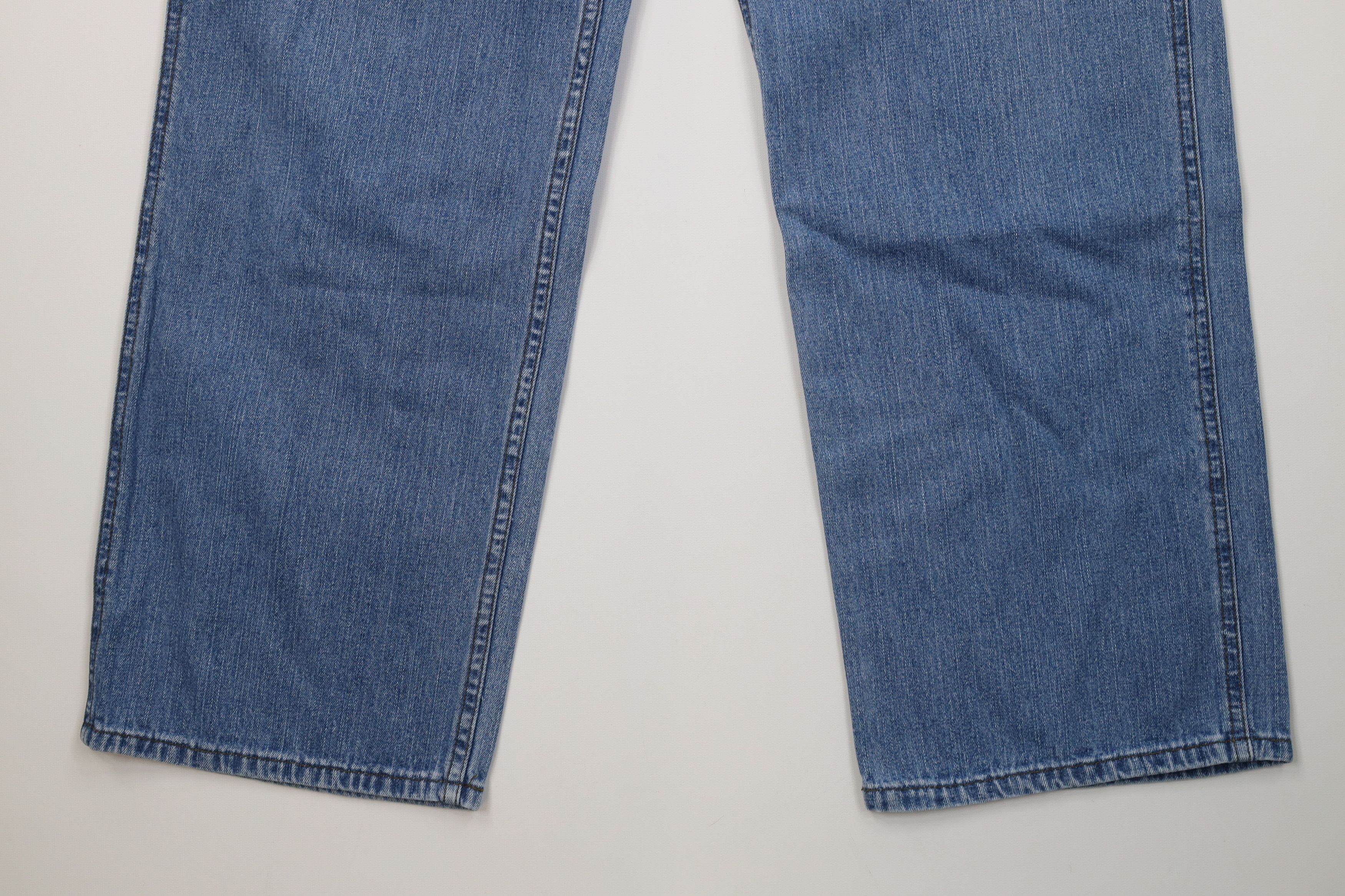 Harley Davidson Vintage 90s Harley Davidson Wide Leg Dungaree Denim Jeans Size US 30 / EU 46 - 4 Thumbnail