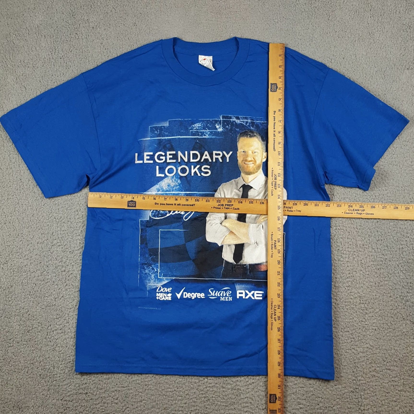 NASCAR VINTAGE Dale Earnhardt Jr NASCAR T-Shirt Men XL Short Sleeve Blue Cars Racing Retro 90s Size US XL / EU 56 / 4 - 7 Thumbnail