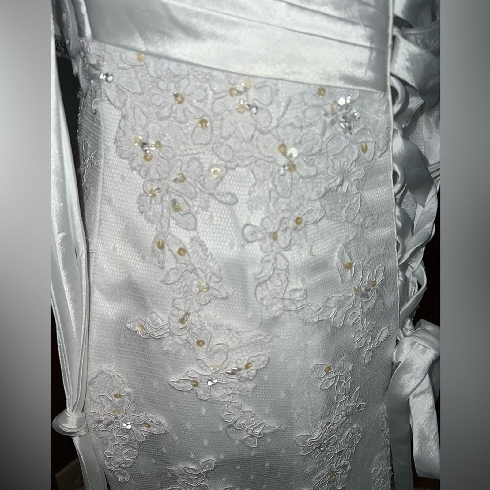 Other Elegant Maggie Sottero Lorie Strapless Lace Wedding Gown! Size M / US 6-8 / IT 42-44 - 9 Thumbnail