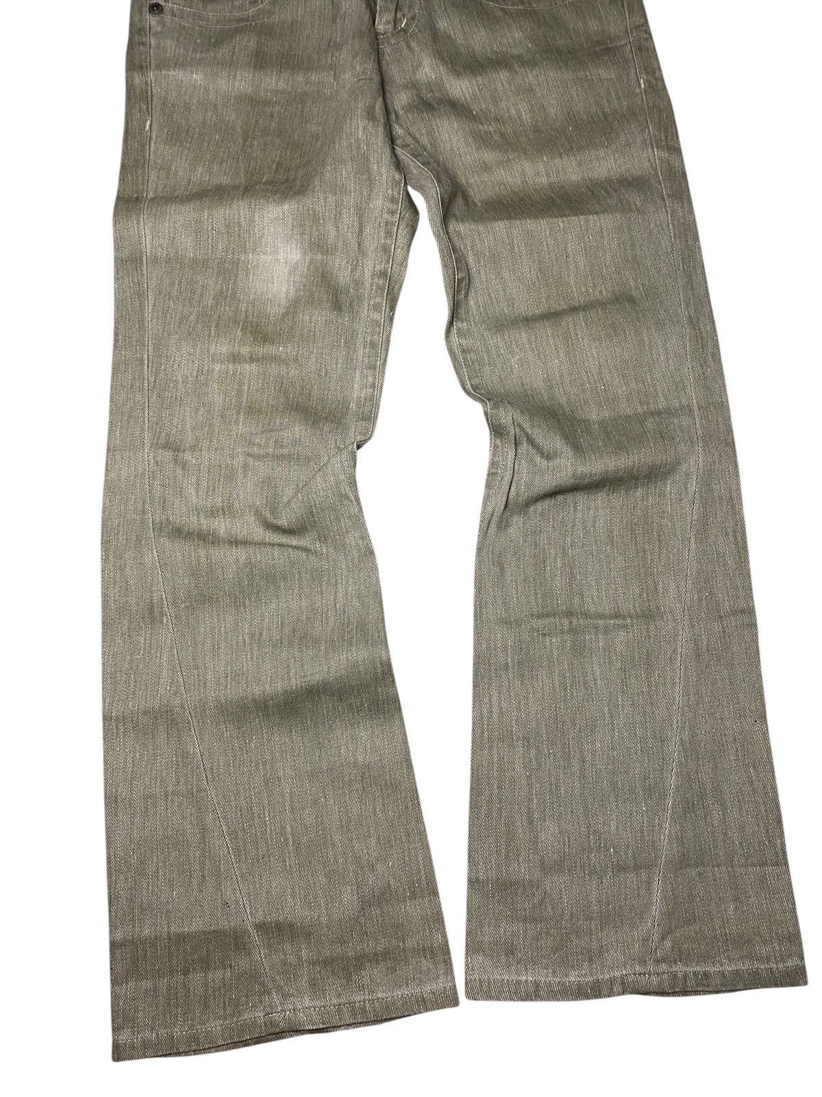 If Six Was Nine 2000's Tornado Mart Flared Spiral Rare Color Jeans Size US 30 / EU 46 - 4 Thumbnail