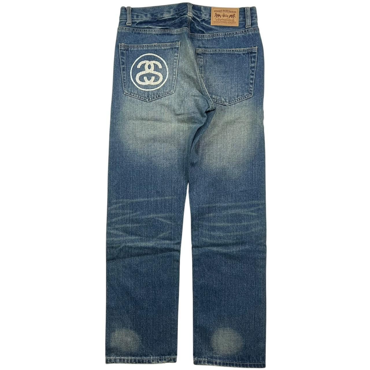 00s old stussy×rough and rugged denim36 Stussy Vintage 2000s Stussy Rough & Rugged Dollar Jeans - Waist 32