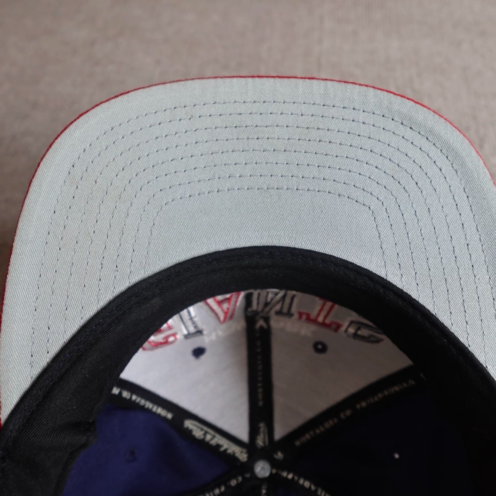 Mitchell & Ness Mitchell & Ness New York Giants Hat Snapback Blue Red Embroidered 2012 One Size Men Sports Adjustable Size ONE SIZE - 2 Thumbnail