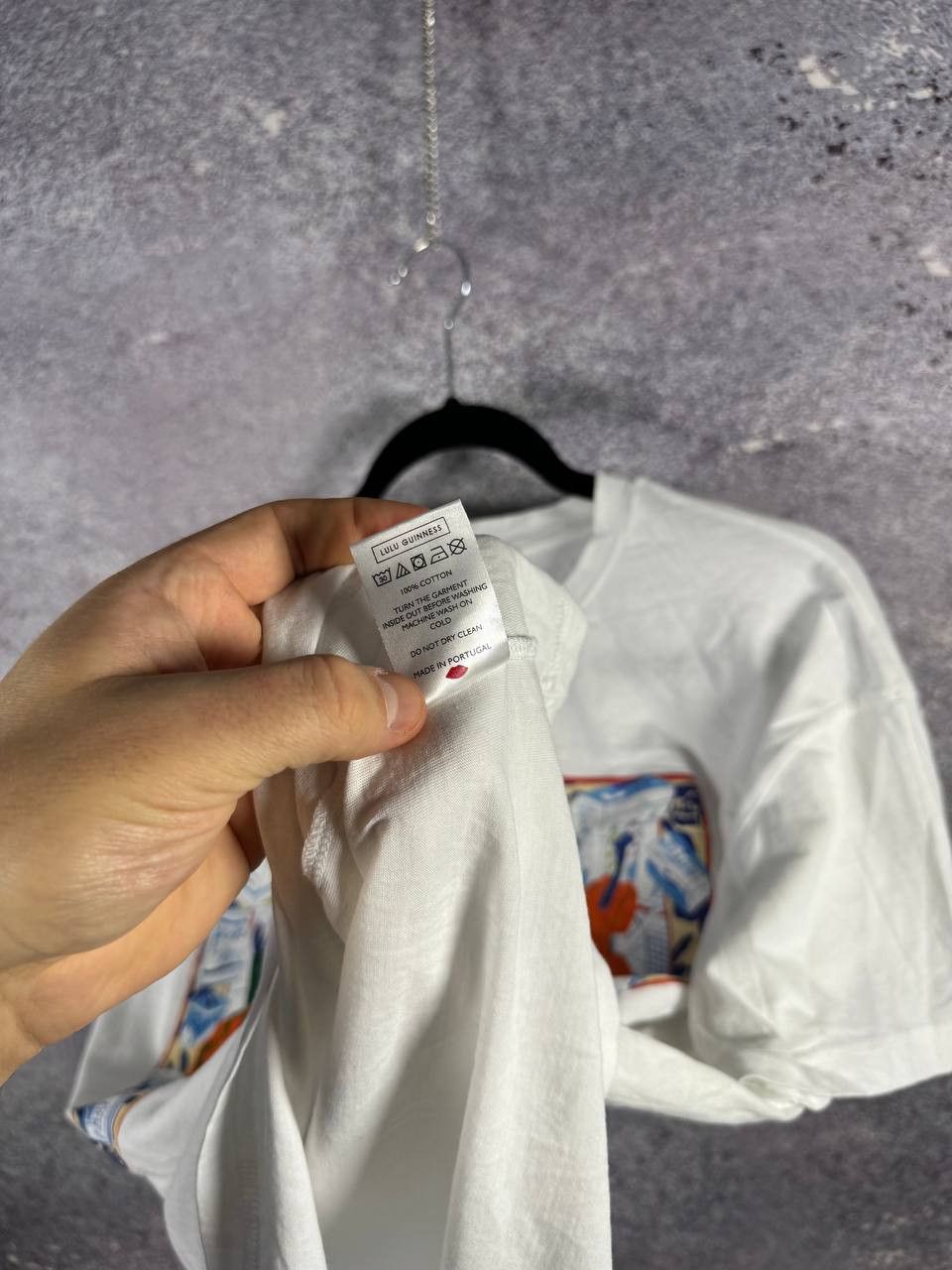 Designer × Japanese Brand × Vintage Lulu Guinness Cartoon Printed White T-Shirt Oldmoney Size L / US 10 / IT 46 - 8 Thumbnail