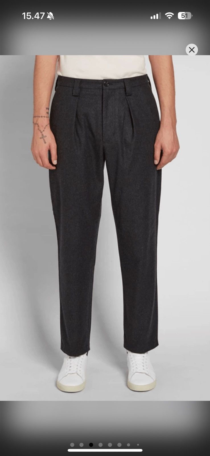 Acne Studios Acne Studios AW17 Alie Grey Flannel Trousers Size US 32 / EU 48 - 11 Thumbnail