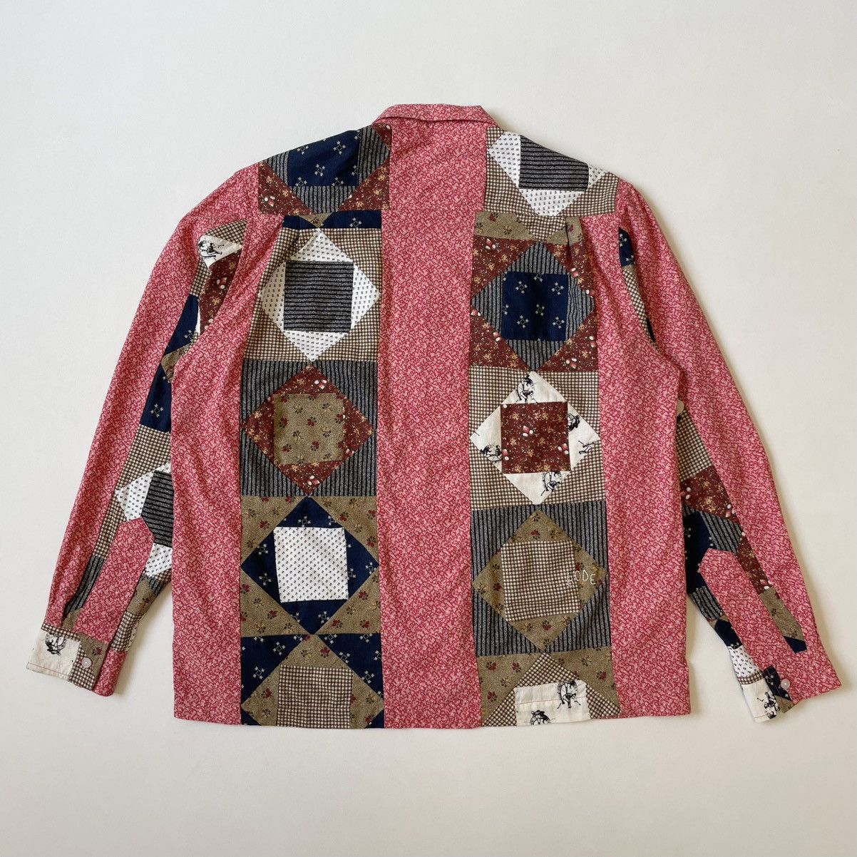 Bode Patch Work Quilt Patterned Boxy Shirt Size US L / EU 52-54 / 3 - 14 Thumbnail