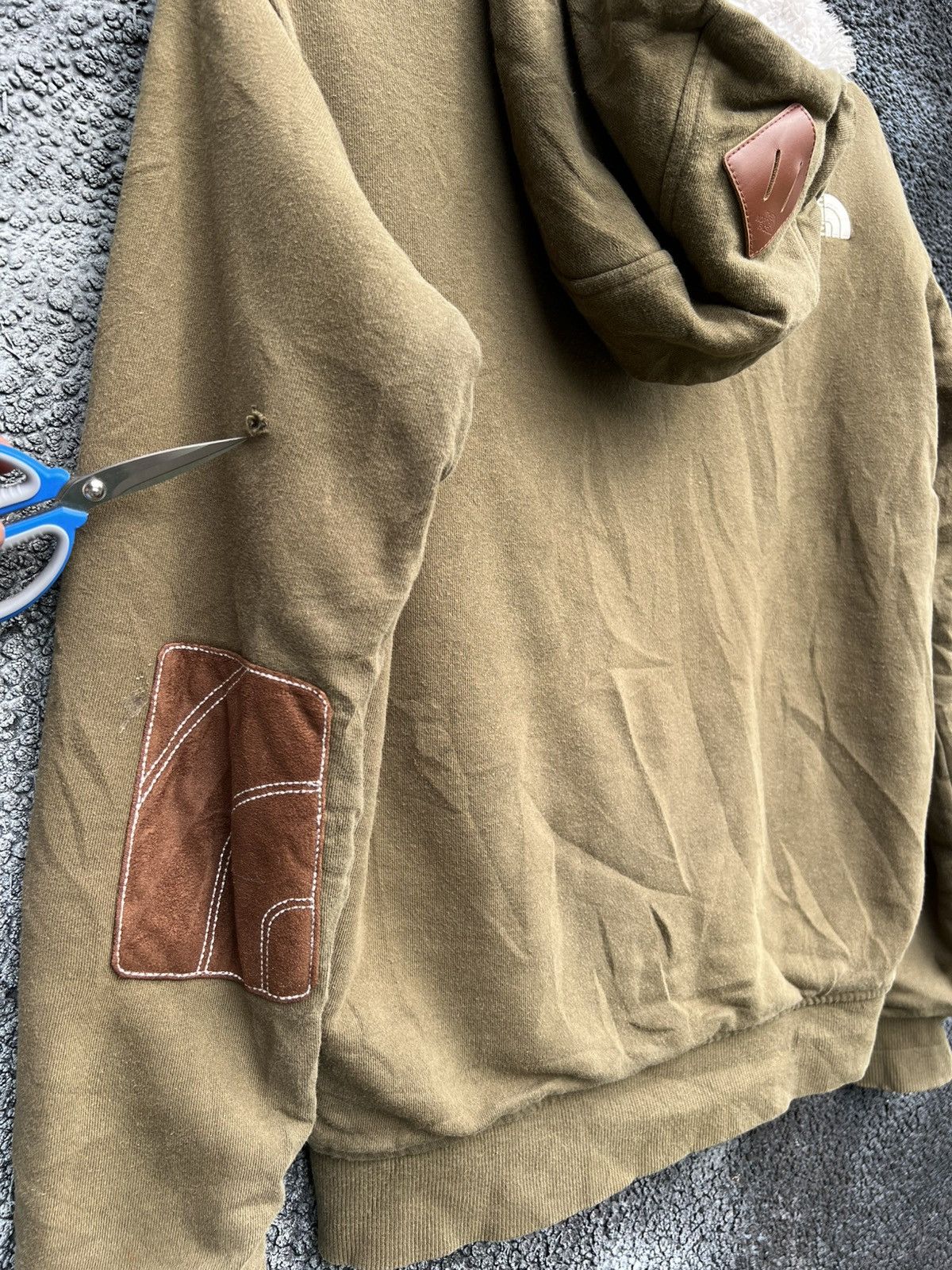 The North Face North Face Brown Beige Front Zip Fleece Lining Sweat Hoodie Size US XS / EU 42 / 0 - 5 Thumbnail