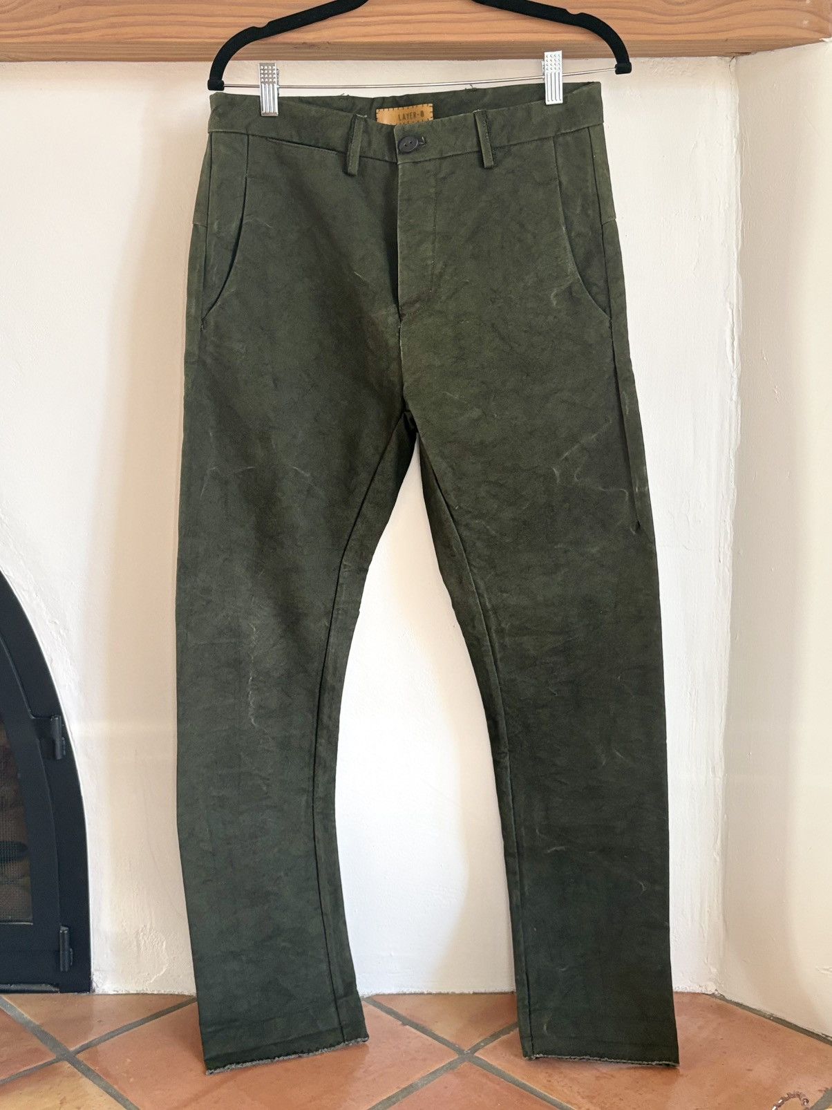 Layer-0 Layer-0 Cotton Canvas Trousers Size US 30 / EU 46 - 1 Thumbnail