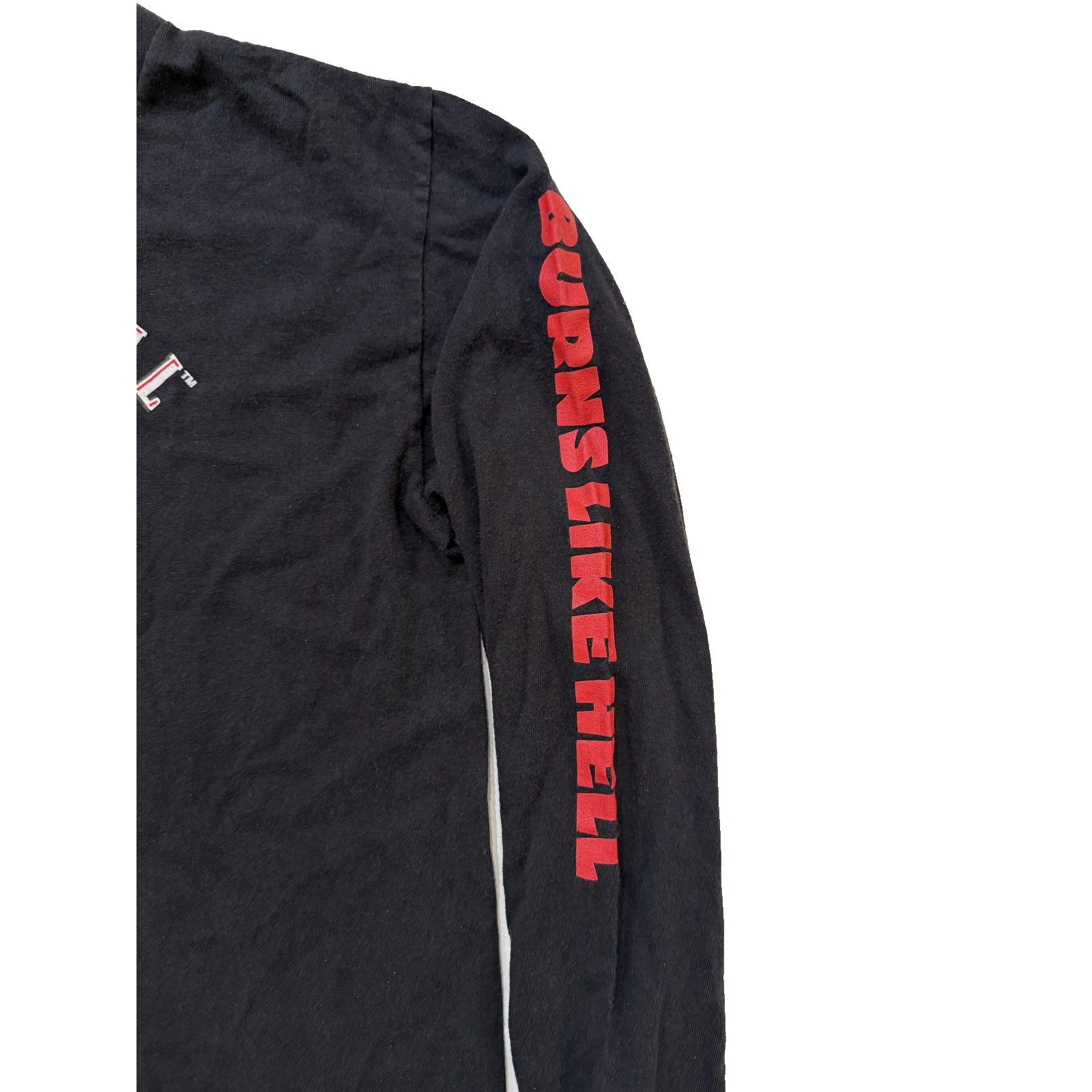 & Other Stories Fireball Shirt Mens MED Blk Long Sleeve Liquor Whiskey Y2K Size US M / EU 48-50 / 2 - 3 Thumbnail