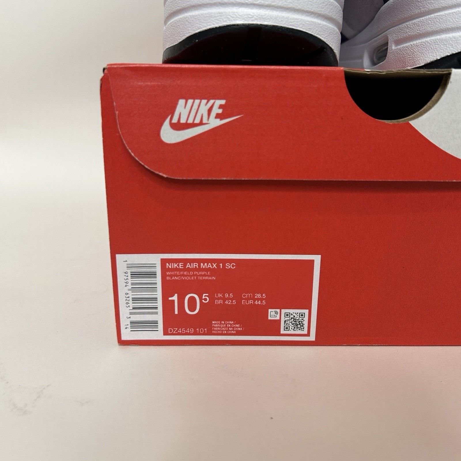 Nike Nike Air Max 1 SC “Field Purple” DZ4549-101 Size US 10.5 / EU 43-44 - 5 Thumbnail