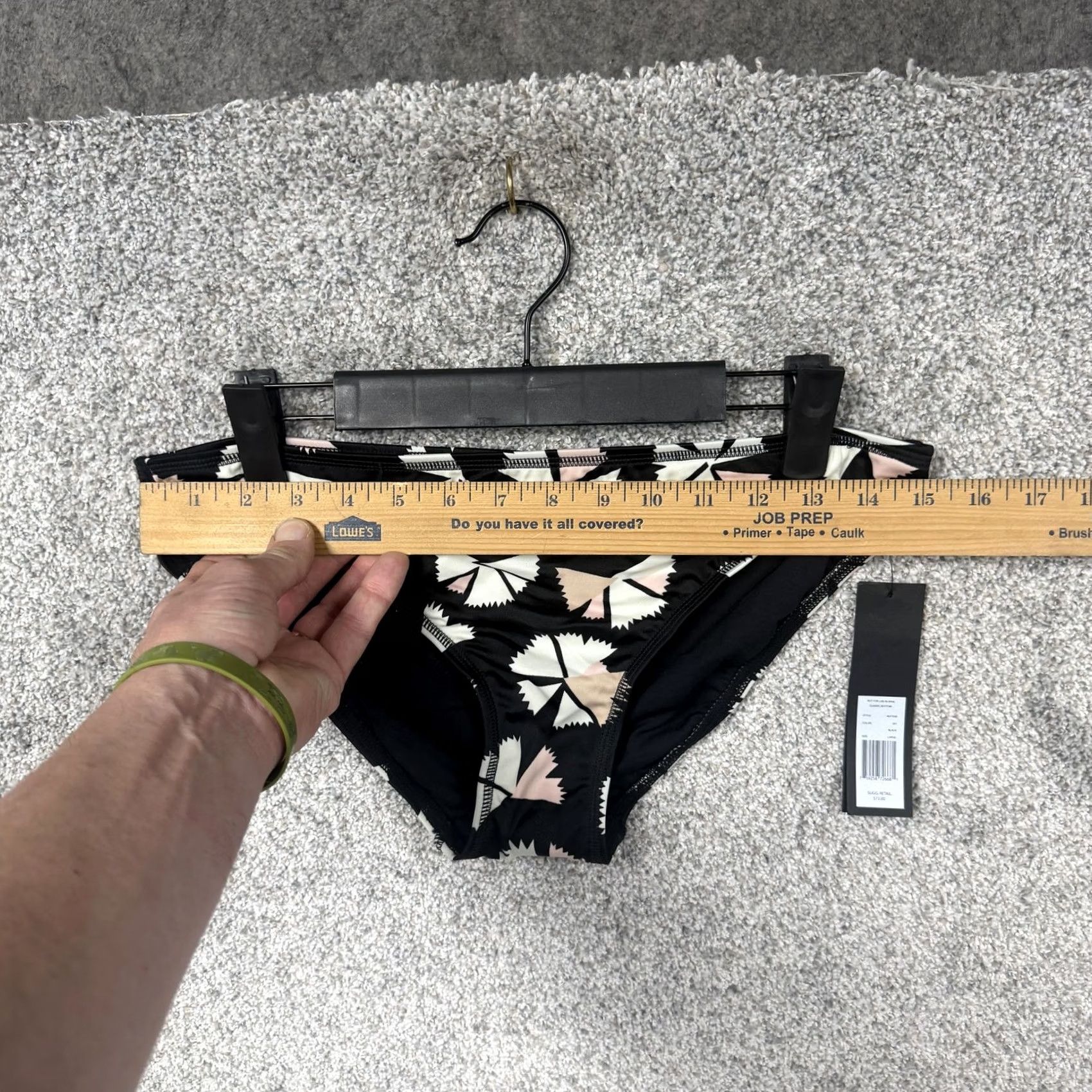 Marc by Marc Jacobs Marc by Marc Jacobs Bikini Bottom L Black Geometric Print Classic Resort Swimwear Beach Womens Boys Girls Size 36" / US 14 / IT 50 - 4 Thumbnail