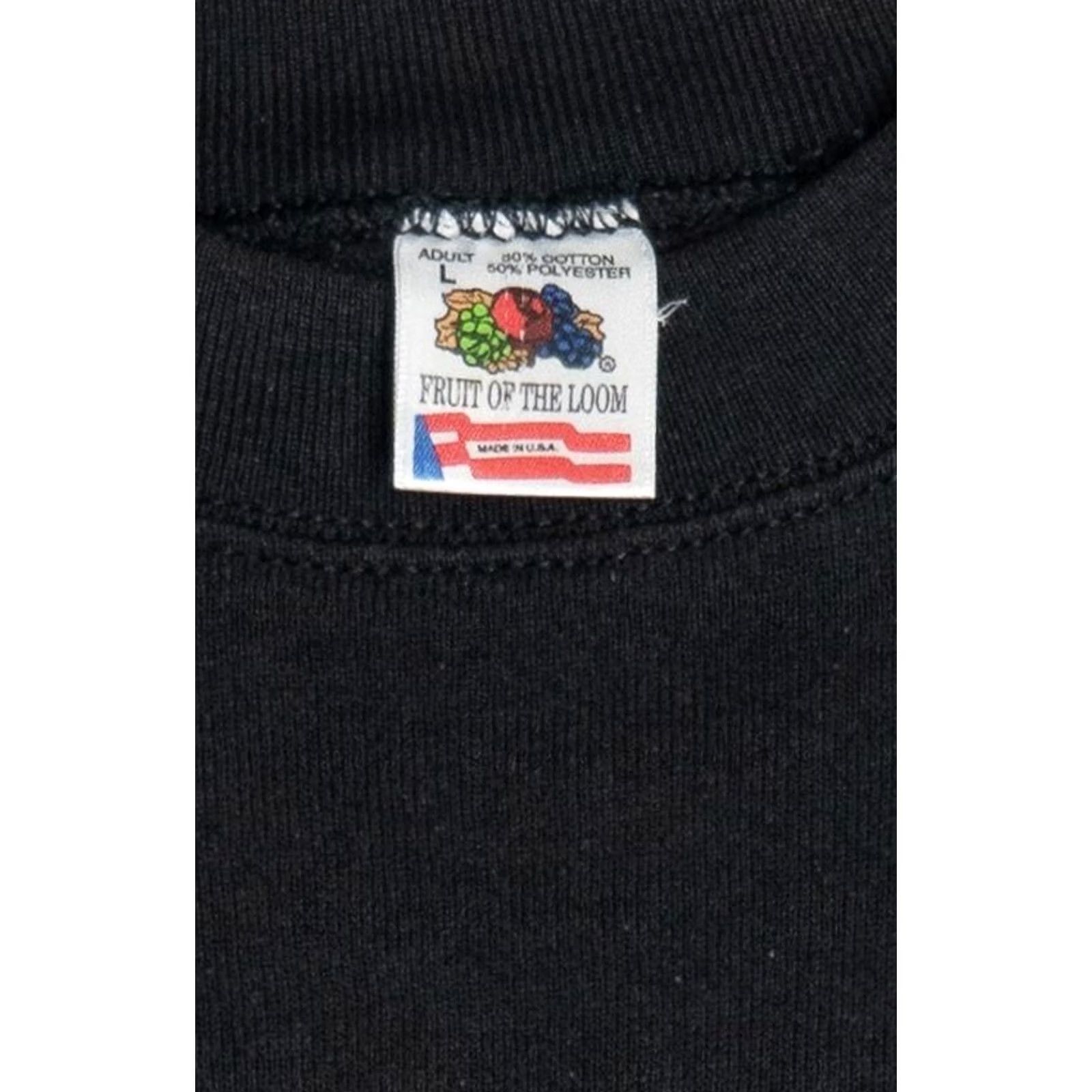 Fruit Of The Loom VINTAGE Chevrolet Promo Sweatshirt "Bad Bow Tie" Large Black 1990s Fruit of the Loom USA Cotton Polyester Size US L / EU 52-54 / 3 - 3 Thumbnail