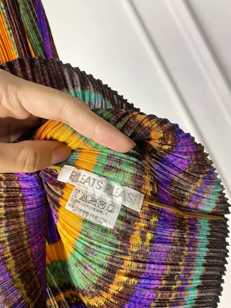 Issey Miyake Issey Miyake Ethnic Style Pleated Printed Tank Top Size S / US 4 / IT 40 - 2 Thumbnail