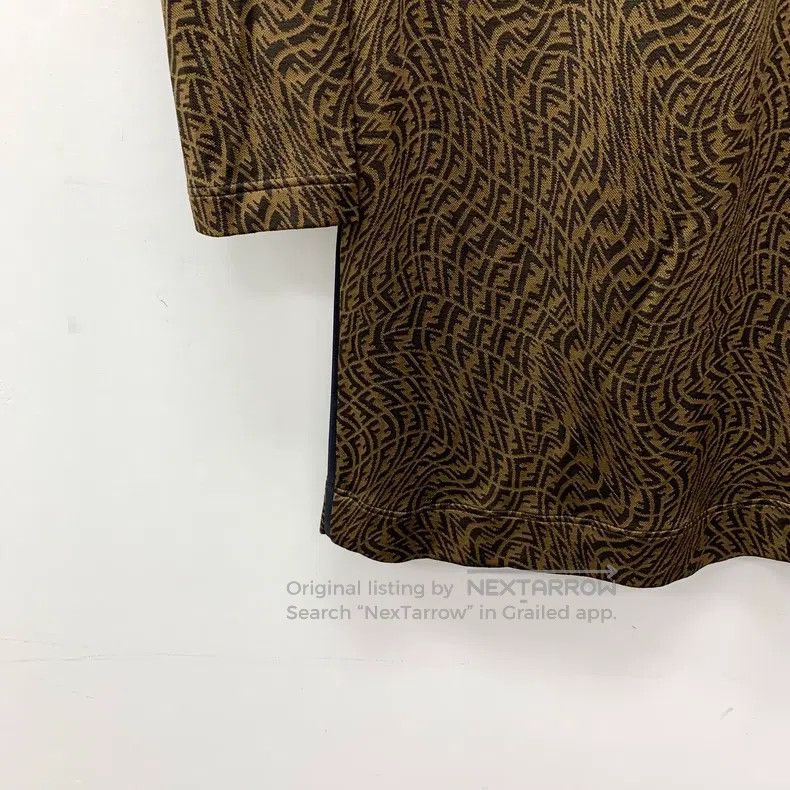 Fendi Fendi Deep brown logo jacquard full print round neck long Size XXS / US 00 / IT 34 - 5 Thumbnail
