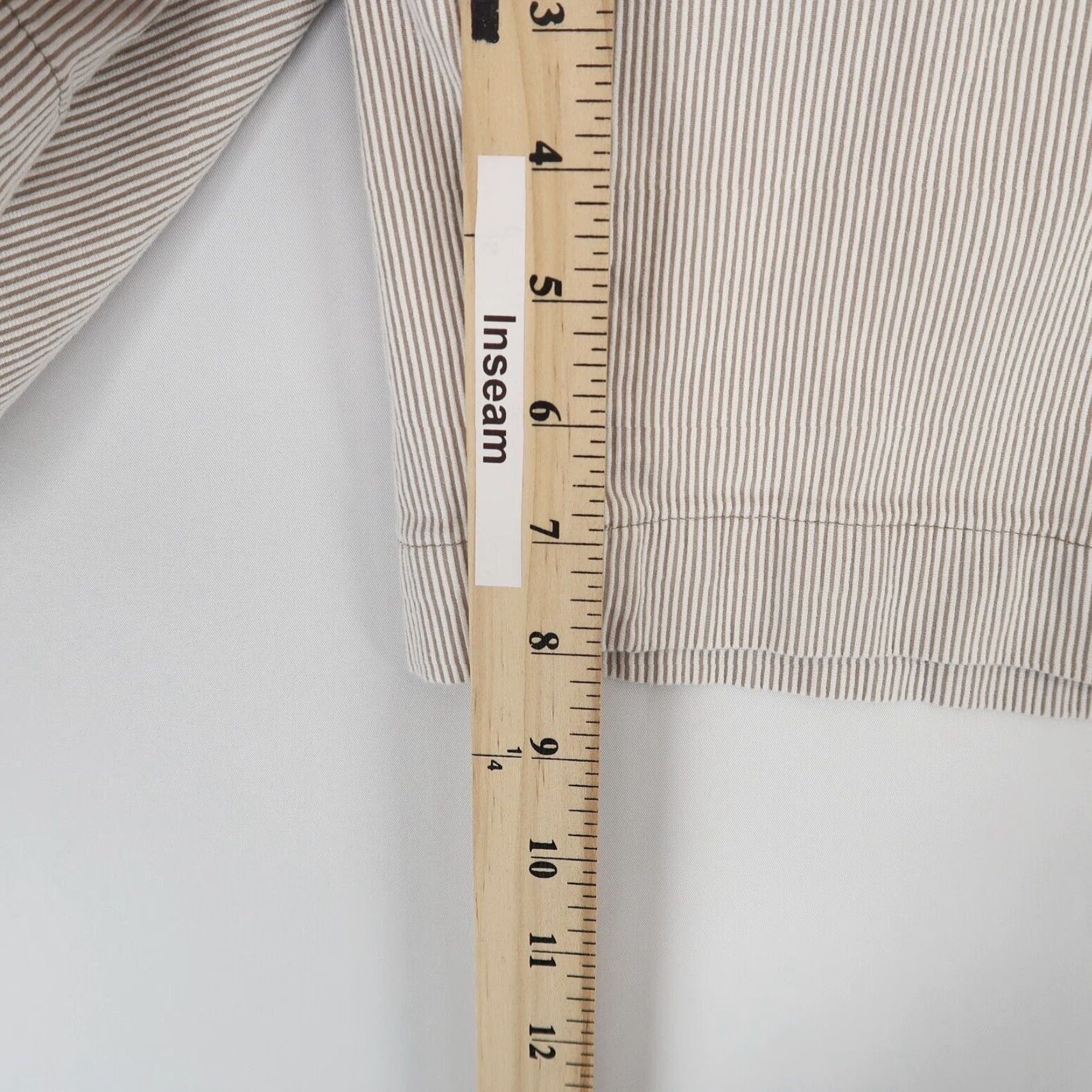 Southern Tide Southern Tide Chino Shorts Mens 40 Brown White Textured Stripe Size US 40 / EU 56 - 6 Thumbnail