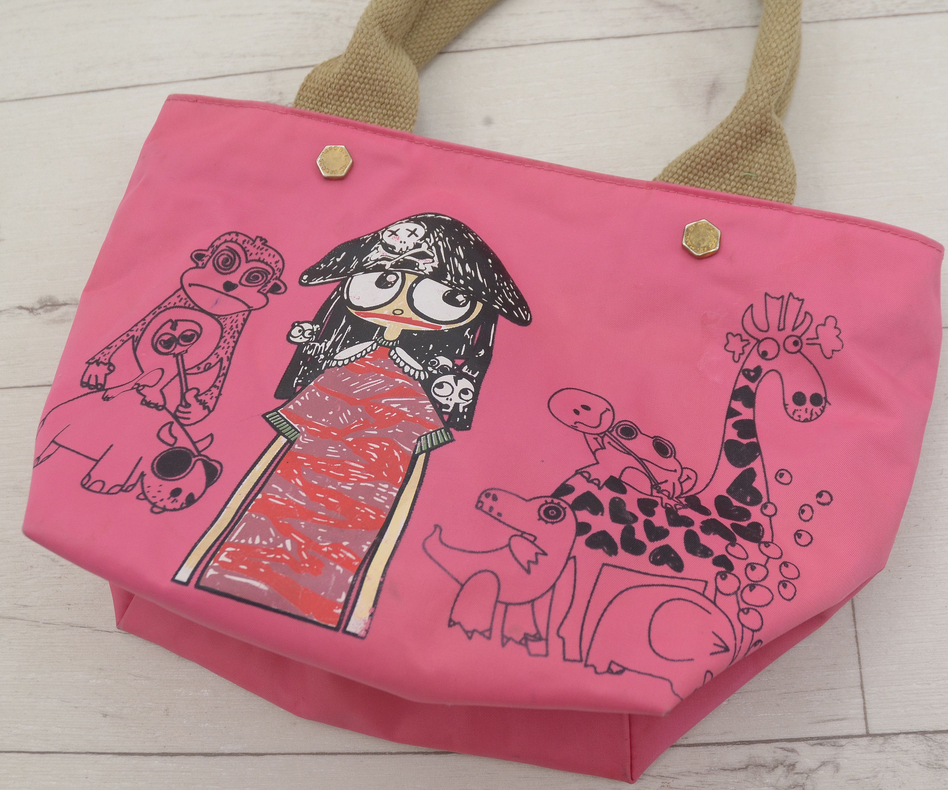 Marc Jacobs × Marc by Marc Jacobs Marc By Marc Jacobs Tote Bag MJ Miss Marc Pirate Pink Size ONE SIZE - 8 Thumbnail