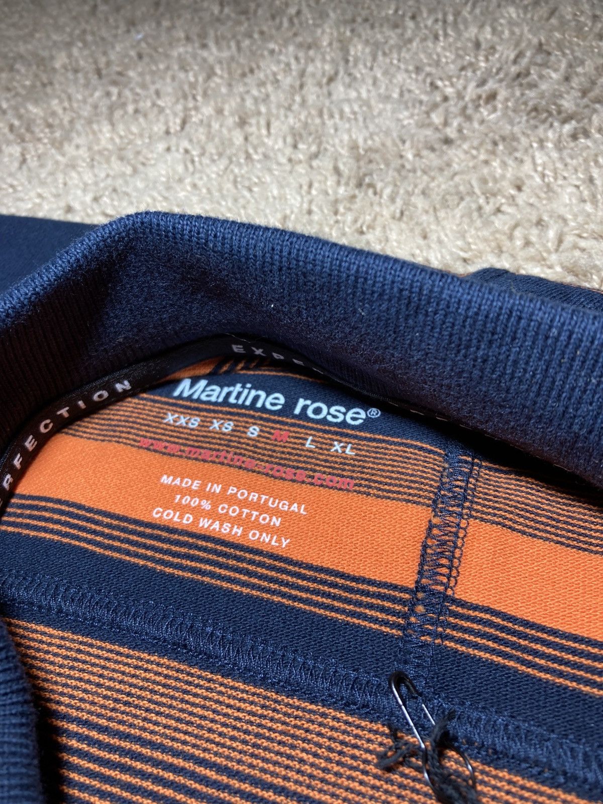Martine Rose New AW23 Martine Rose Pulled Neck Polo Stretched Black 2023 Size US M / EU 48-50 / 2 - 6 Thumbnail