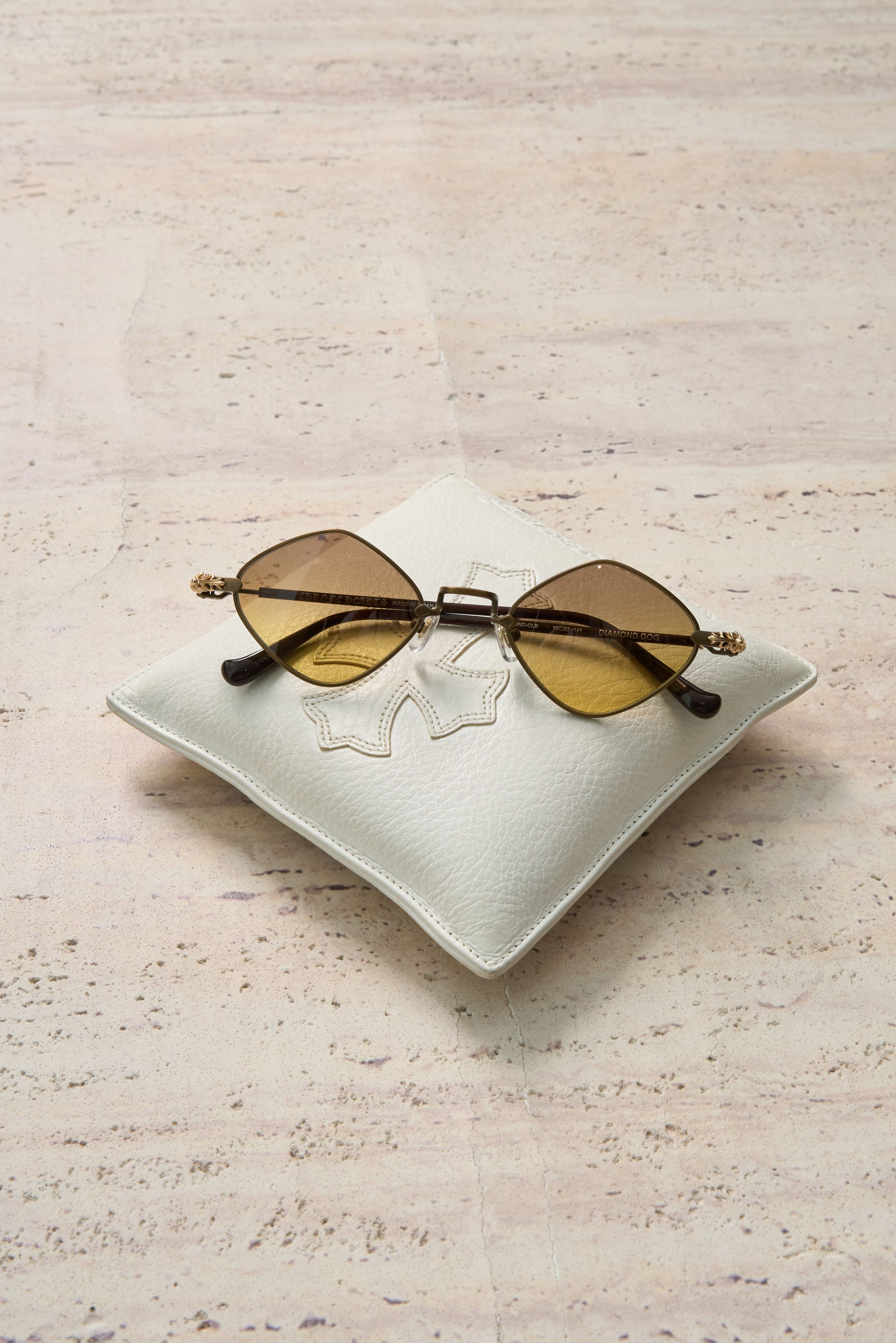 Chrome Hearts CHROME HEARTS DIAMOND DOG SAND - CLASSIC BROWN SUNGLASSES Size ONE SIZE - 9 Thumbnail