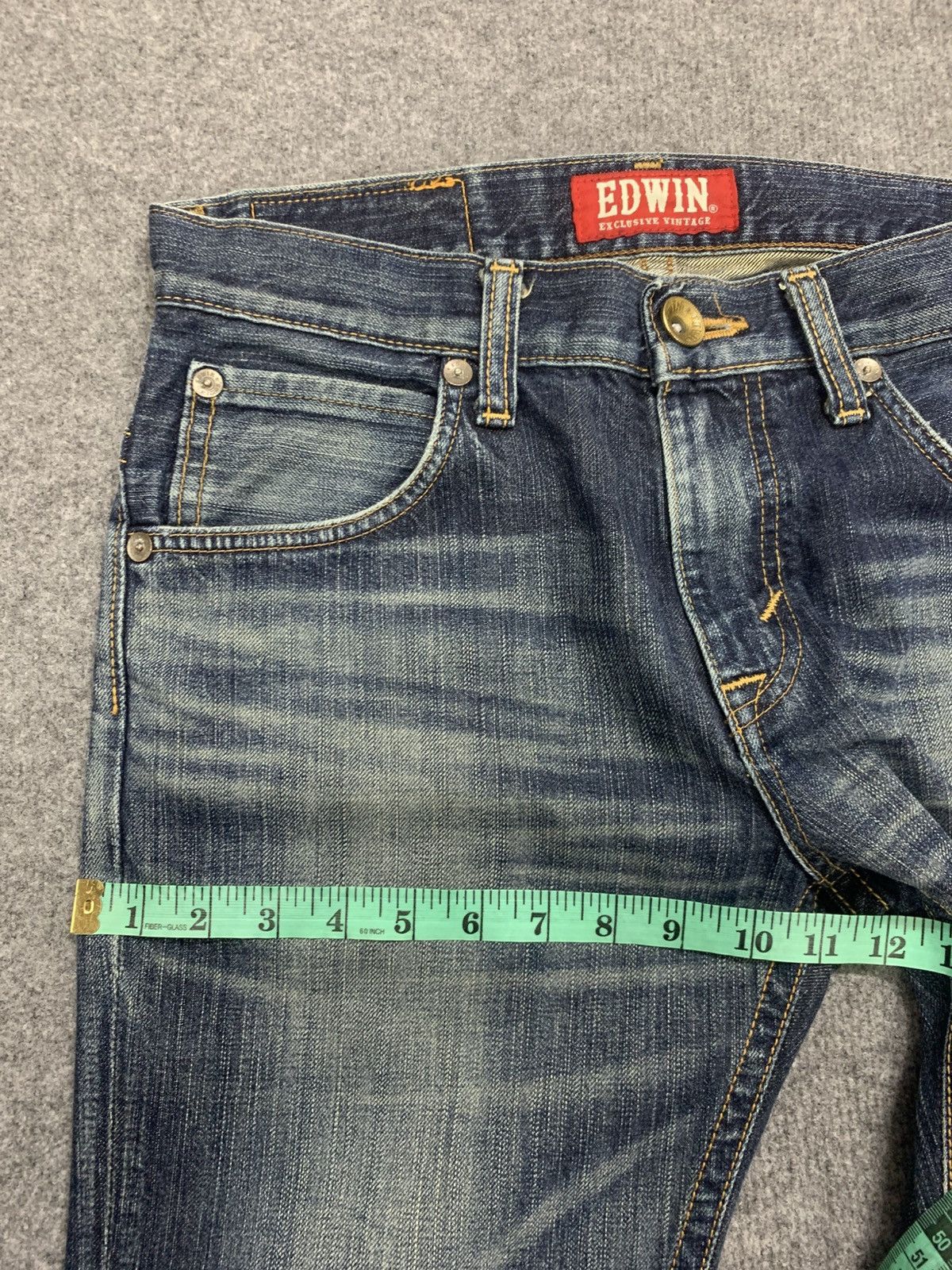 Le Grande Bleu (L.G.B.) FLARE EDWIN XV VINTAGE NICE FADED. Size US 31 - 4 Thumbnail
