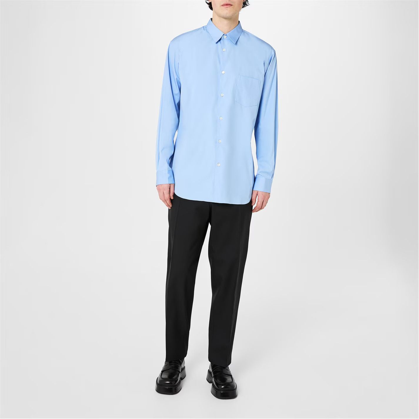 Comme des Garcons SHIRT o1g2r1mq0426 Basic Shirt in Sky Blue Size US M / EU 48-50 / 2 - 2 Thumbnail