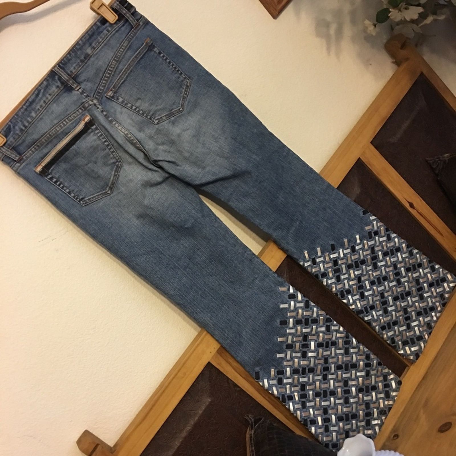 Other Bebe fancy woven ribbon boot cut jeans 28 Size 28" / US 6 / IT 42 - 5 Thumbnail