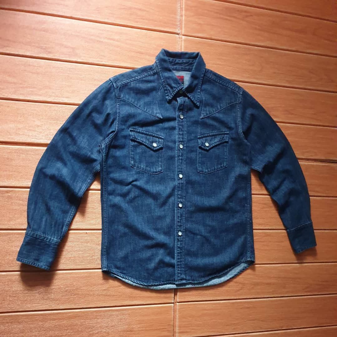 Japanese Brand 💥Bruna Boinne Selvedge Japanese style Western Shirt Size US S / EU 44-46 / 1 - 7 Thumbnail