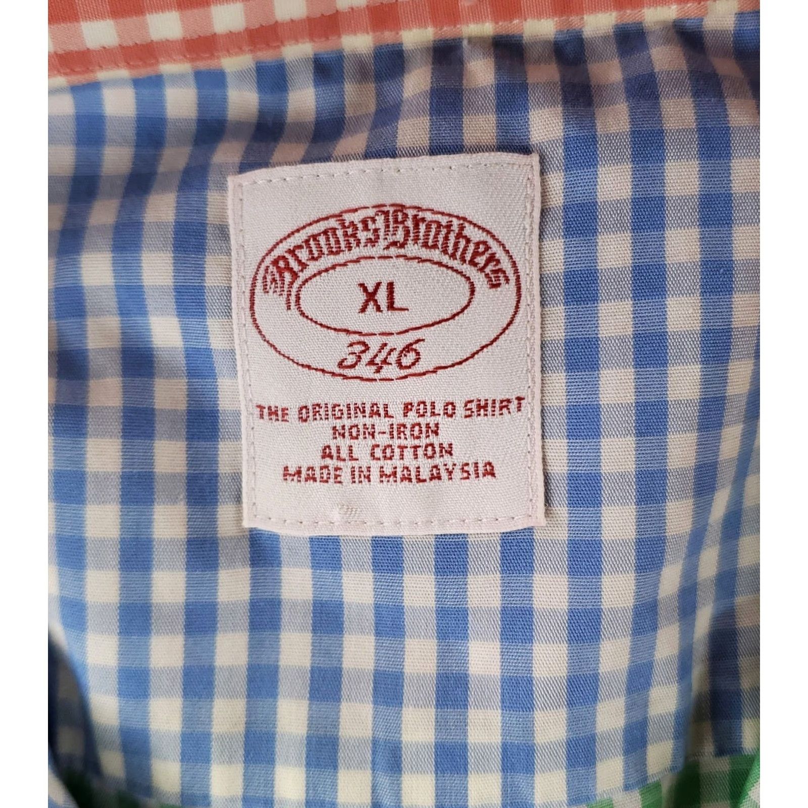Brooks Brothers Brooks Brothers Shirt Short Sleeve Color Block Check Plaid Multicolor Mens XL Size US XL / EU 56 / 4 - 2 Thumbnail