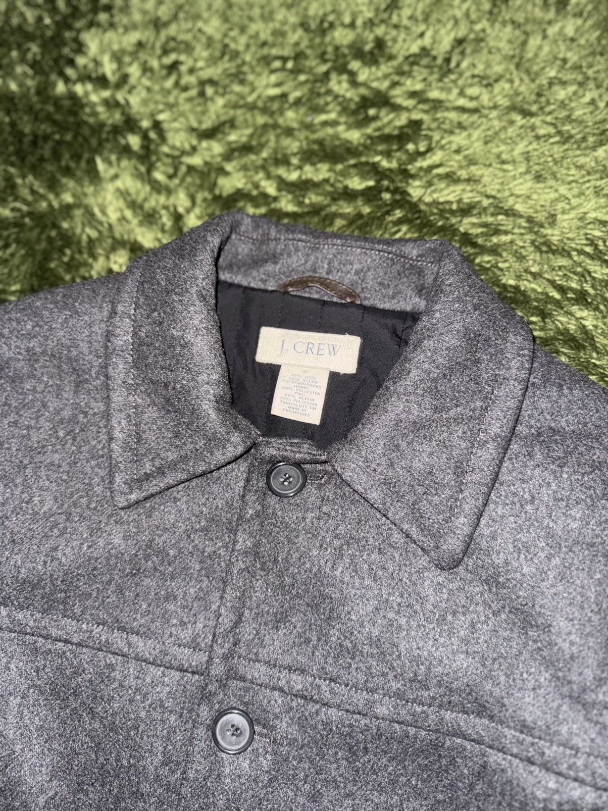 J.Crew [S] J.Crew Wool-Blend Quilted Coat – Grey Size US S / EU 44-46 / 1 - 3 Thumbnail